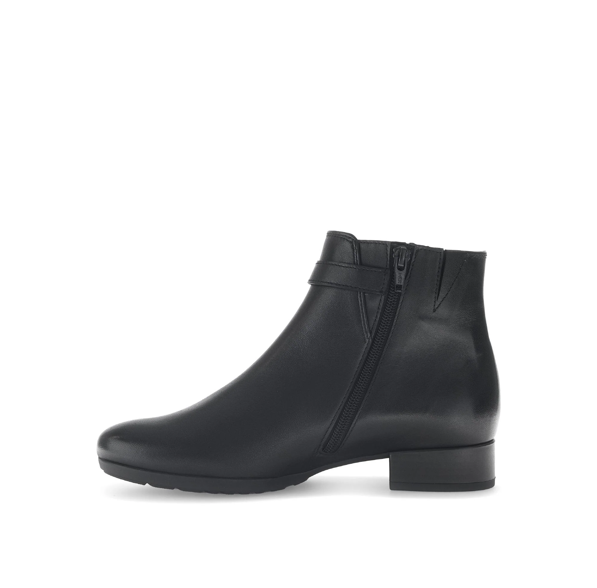 Bottines noires en cuir lisse - Image 2
