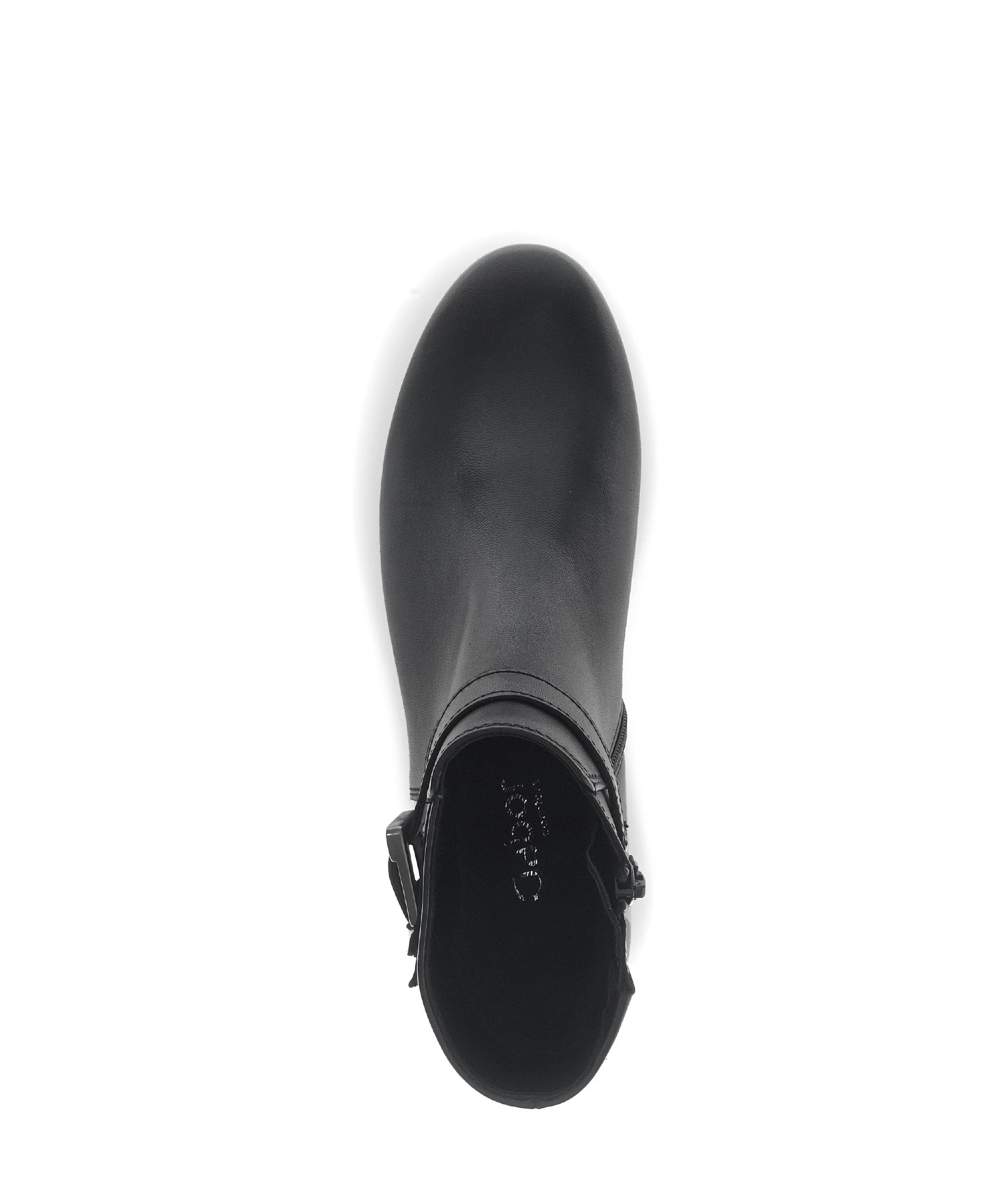 Bottines noires en cuir lisse - Image 3