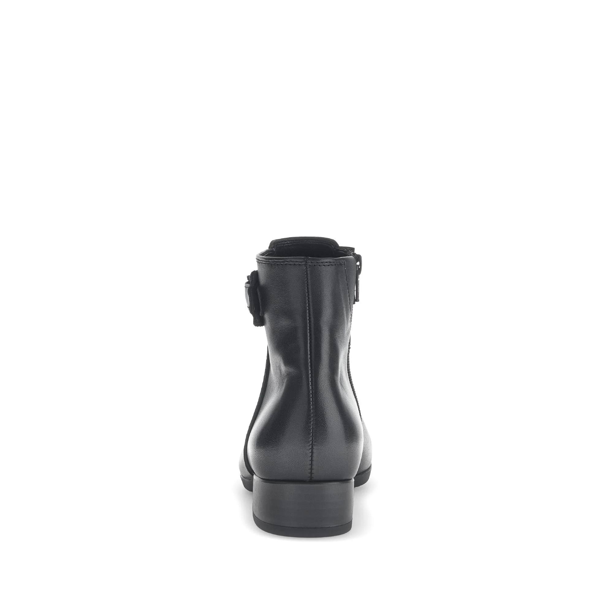 Bottines noires en cuir lisse - Image 4