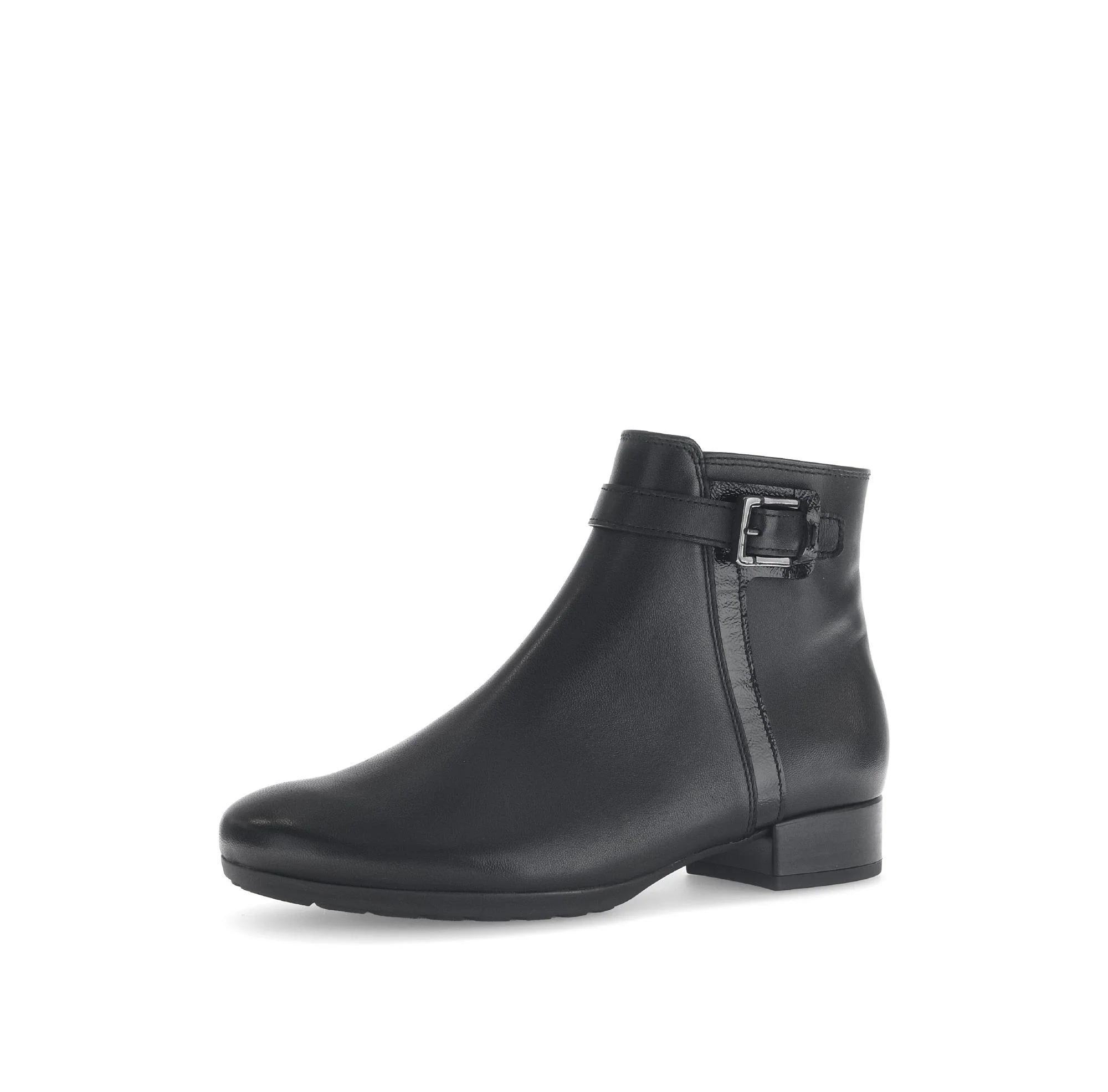 Bottines noires en cuir lisse - Image 6