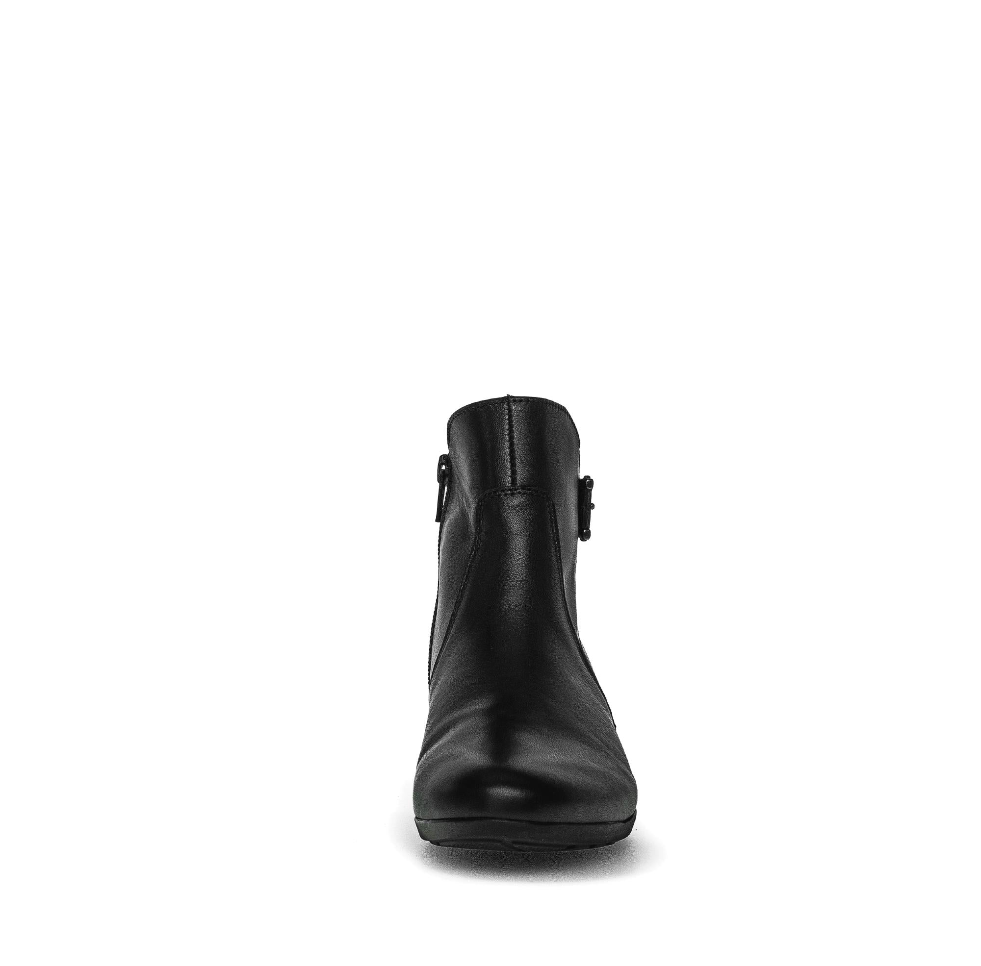 Bottines noires en cuir lisse - Image 5