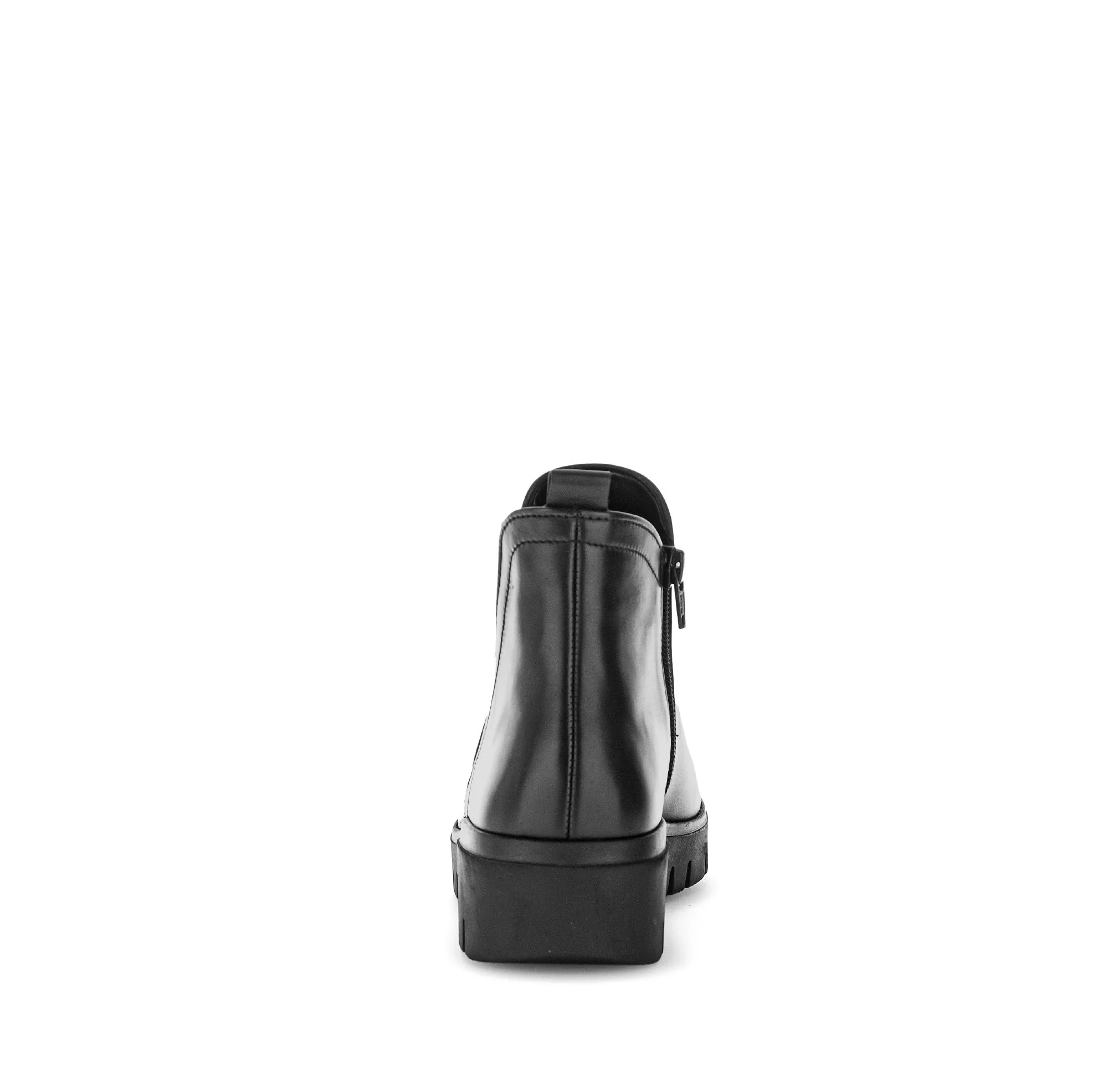 Bottines noires en cuir lisse - Image 4
