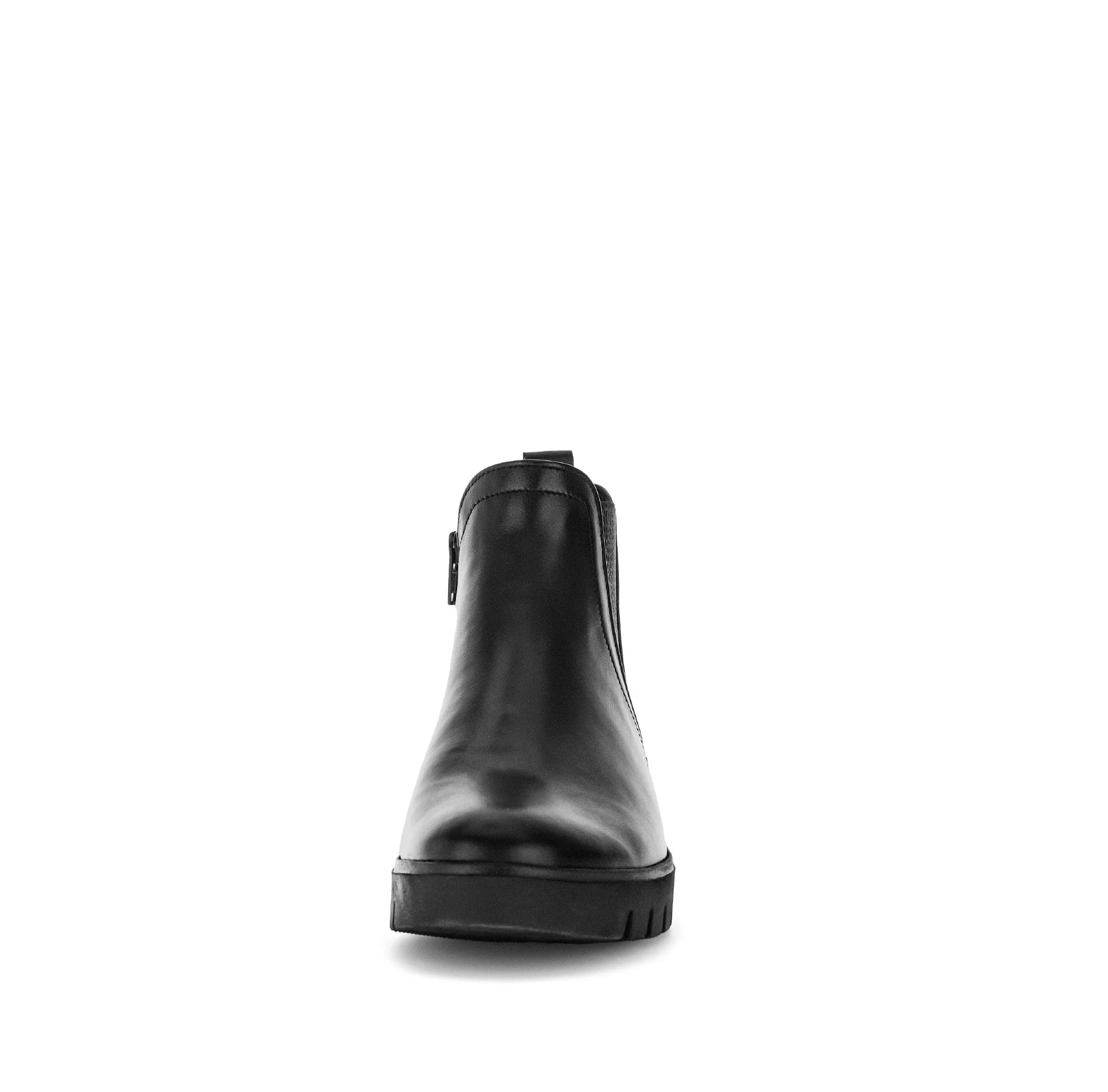 Bottines noires en cuir lisse - Image 5