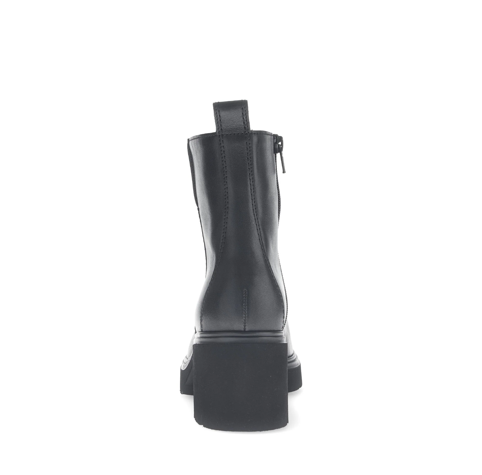 Bottines noires en cuir lisse - Image 4