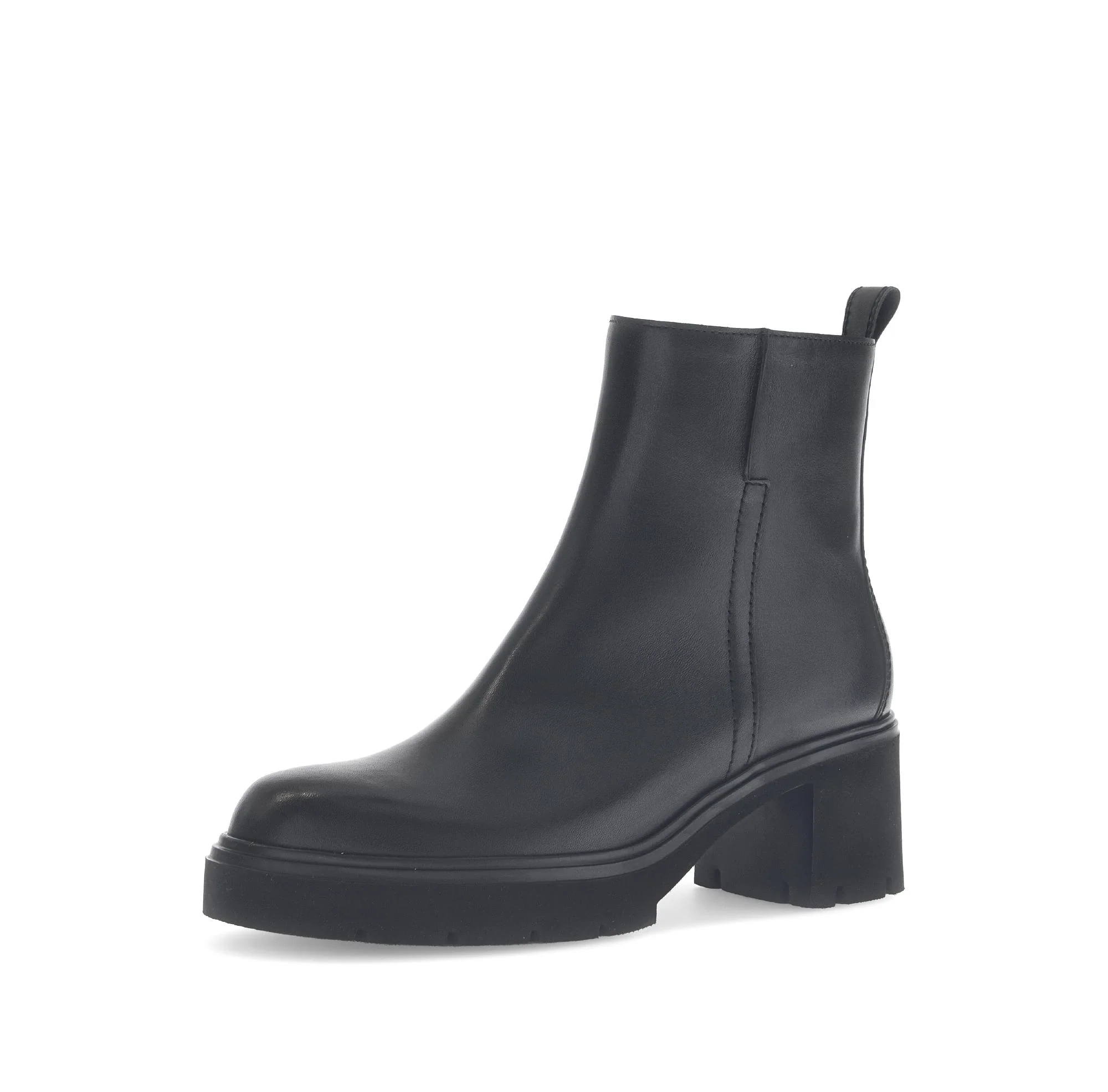 Bottines noires en cuir lisse - Image 6