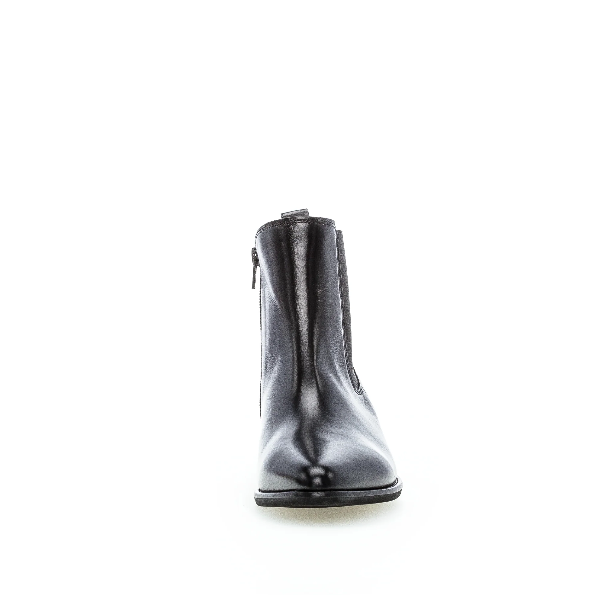 Bottines noires en cuir lisse - Image 5