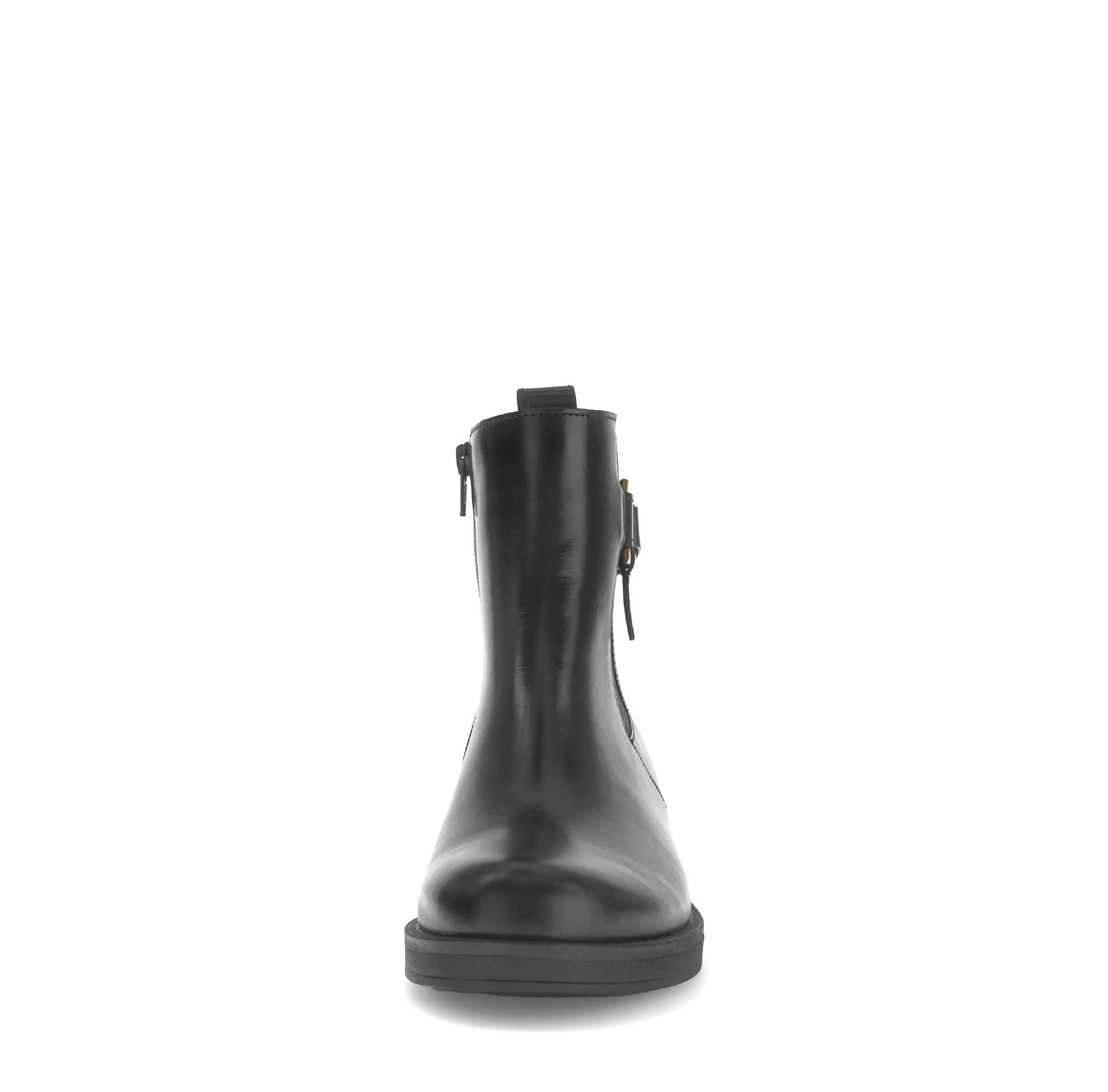 Bottines noires en cuir lisse - Image 5
