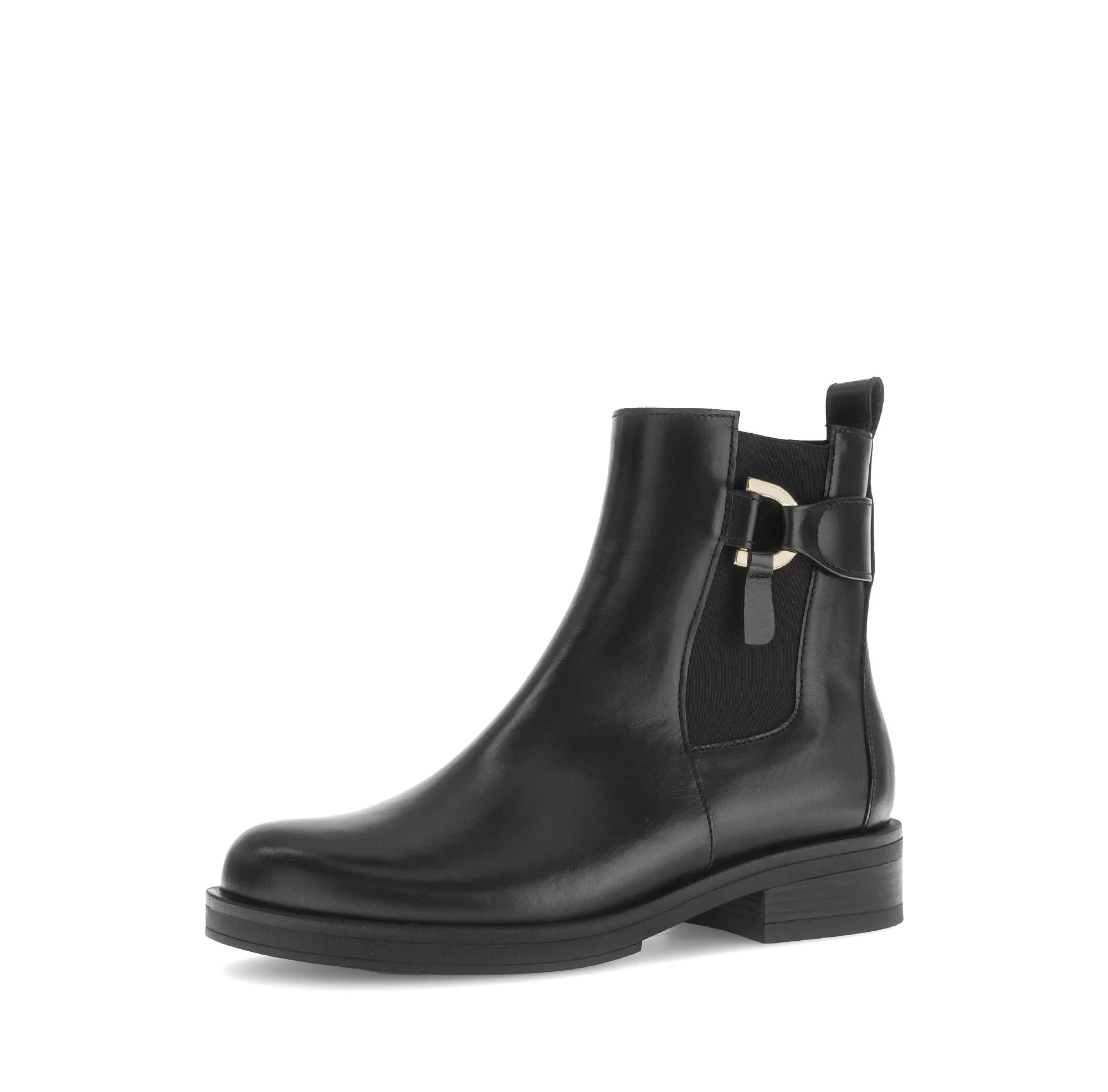 Bottines noires en cuir lisse - Image 6