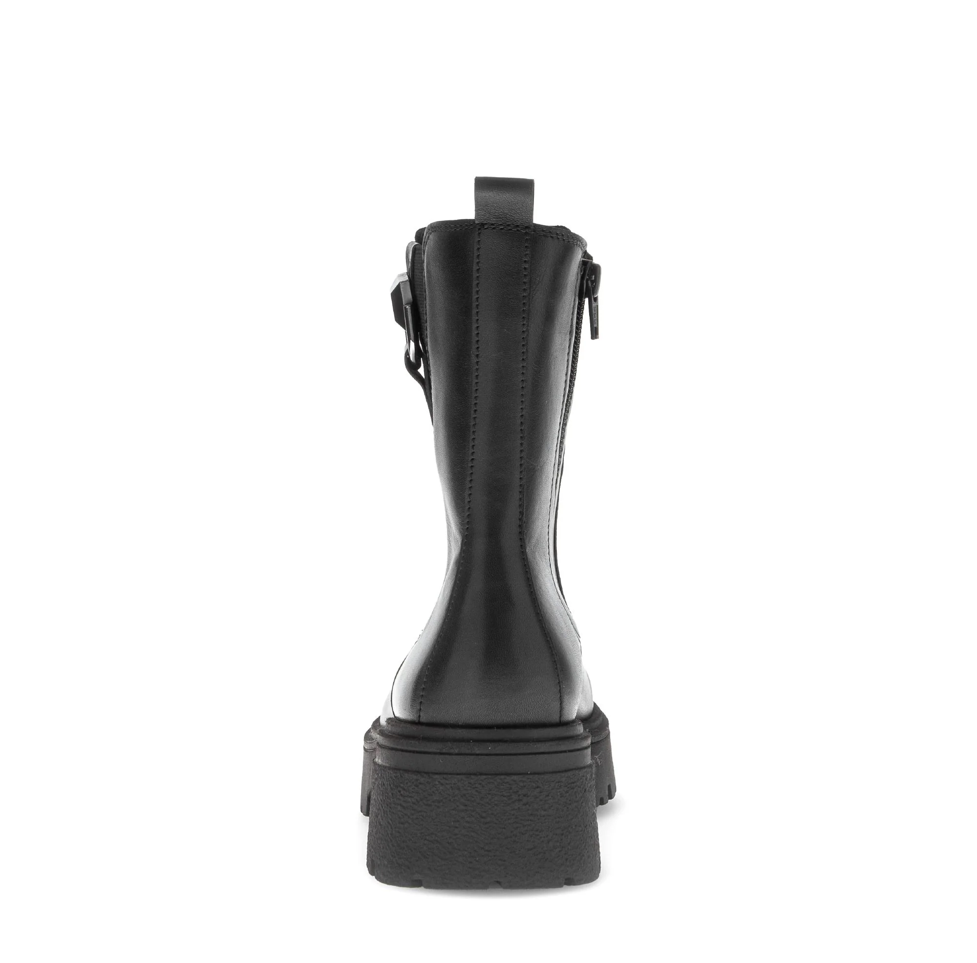 Bottines noires en cuir lisse - Image 4