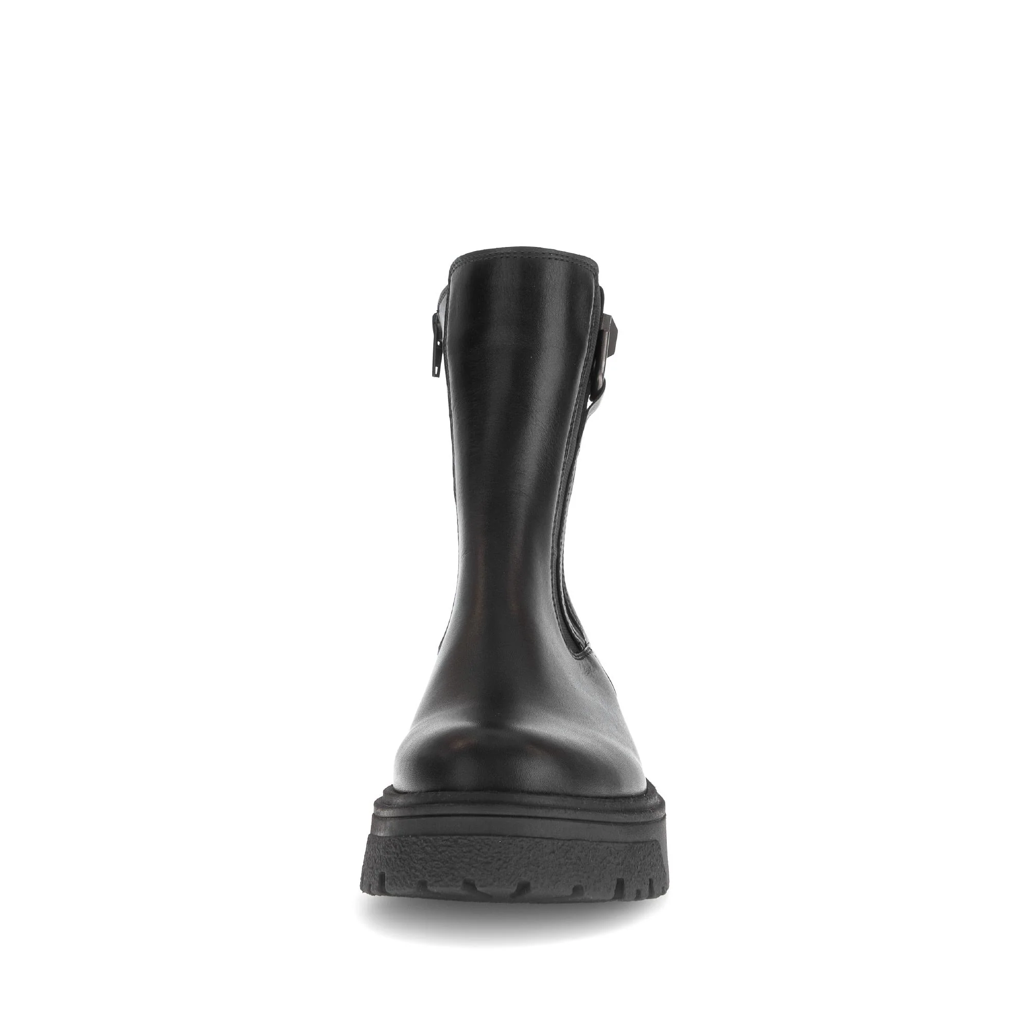 Bottines noires en cuir lisse - Image 5