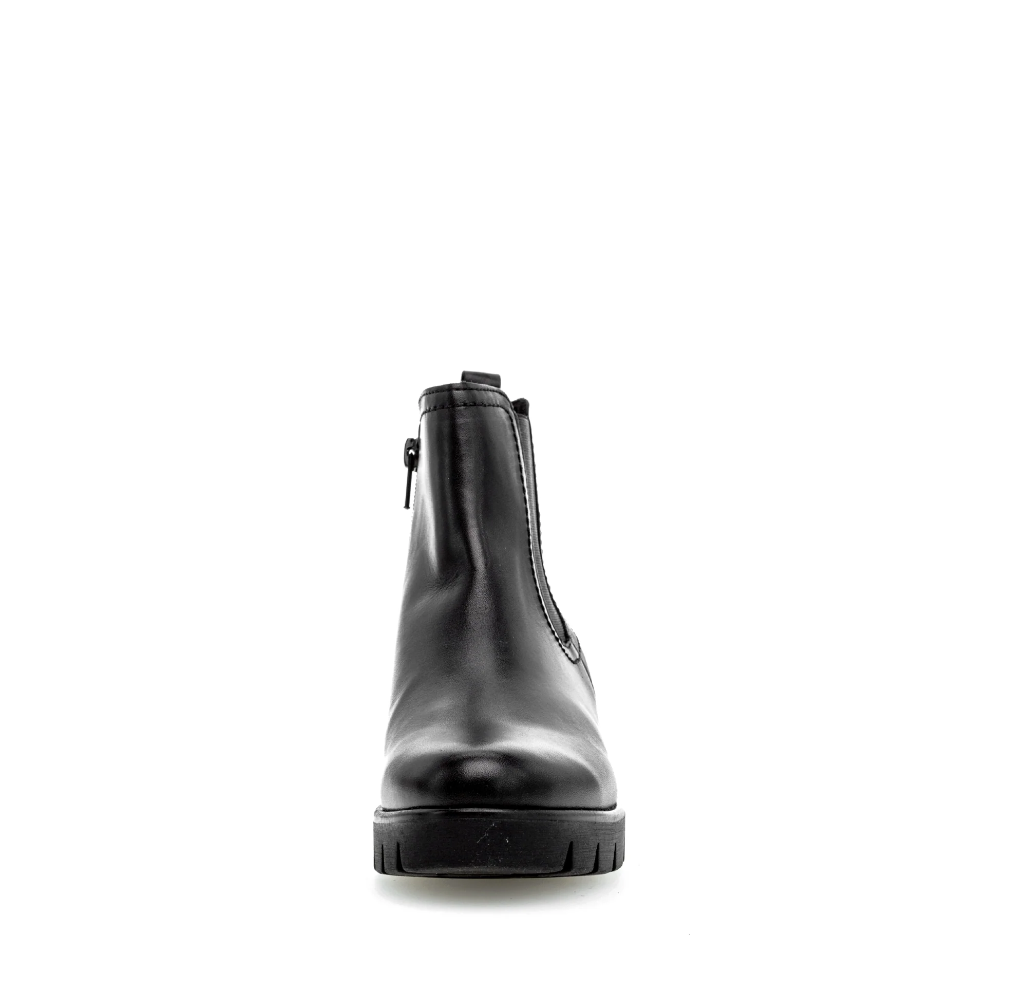 Bottines noires en cuir lisse - Image 5