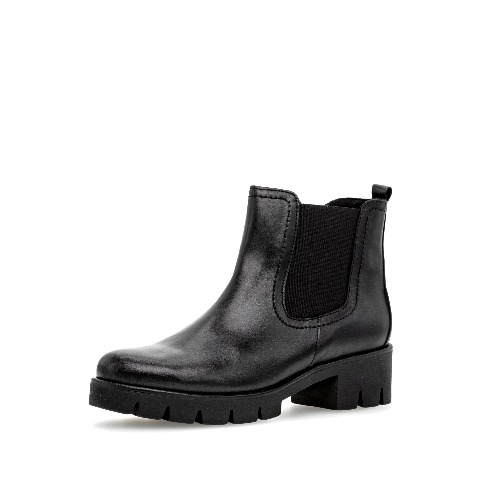 Bottines noires en cuir lisse - Image 6