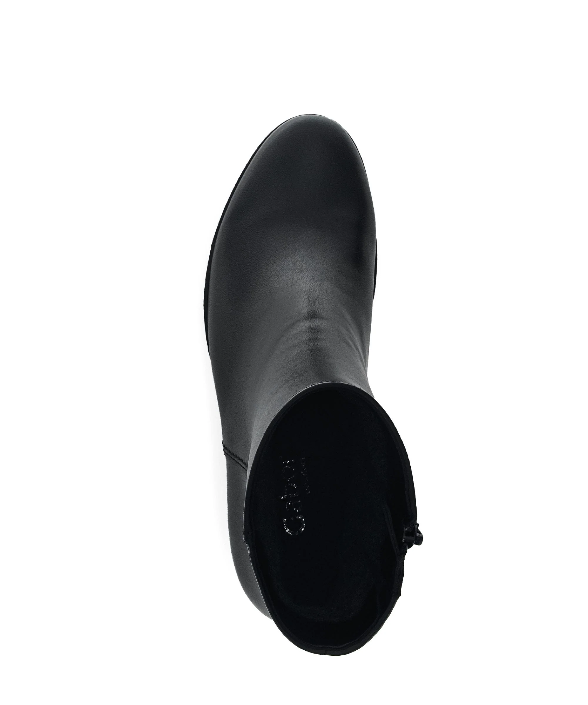 Bottines noires en cuir lisse - Image 3