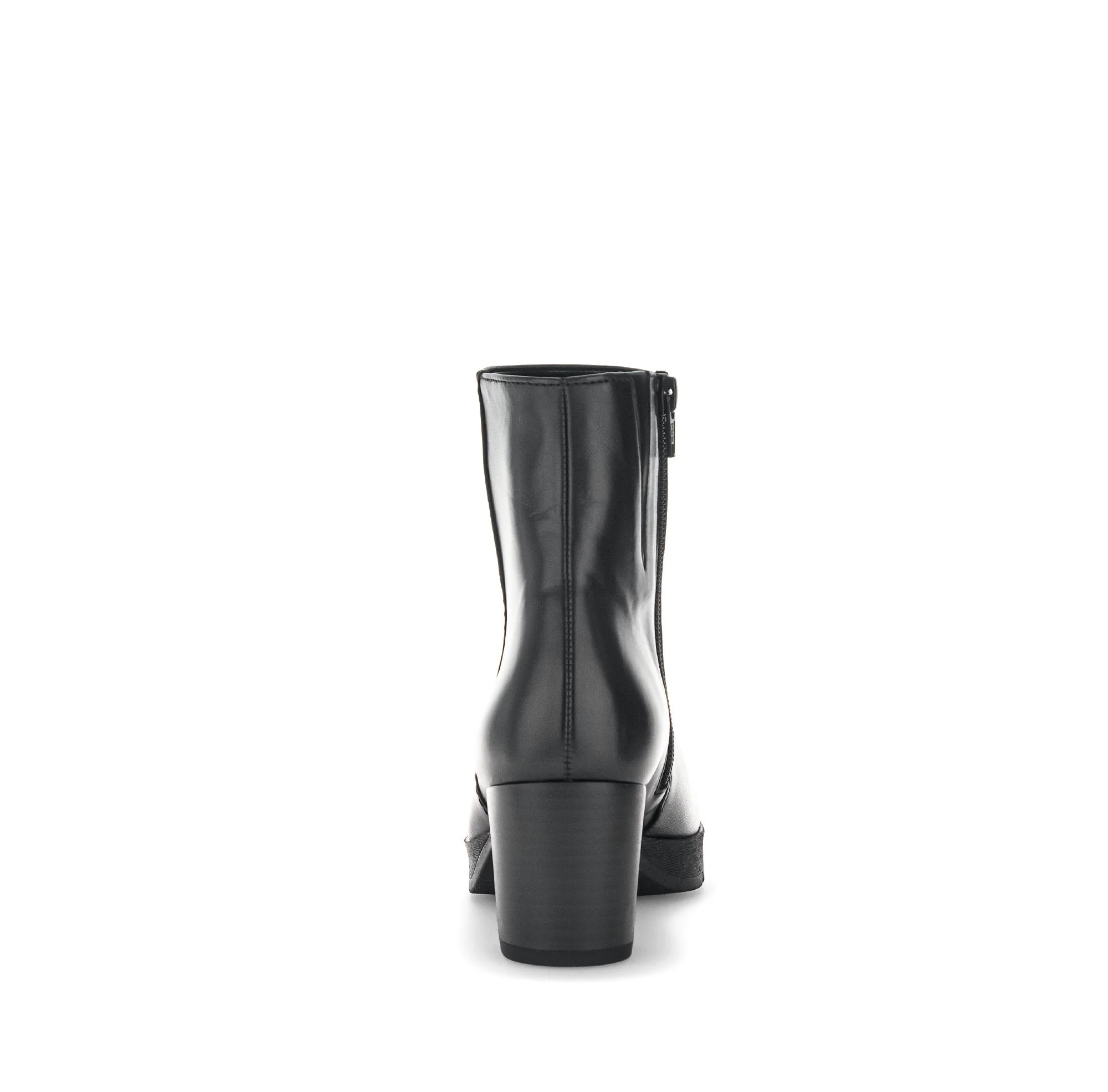 Bottines noires en cuir lisse - Image 4