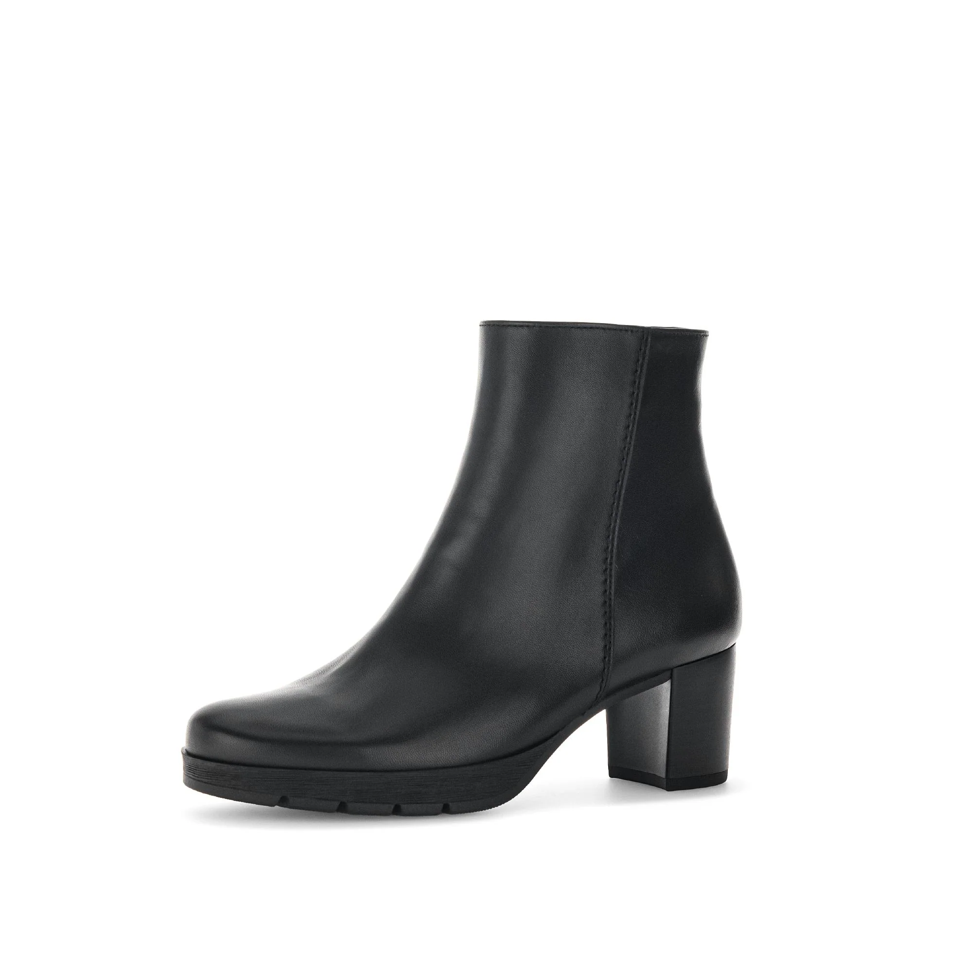 Bottines noires en cuir lisse - Image 6