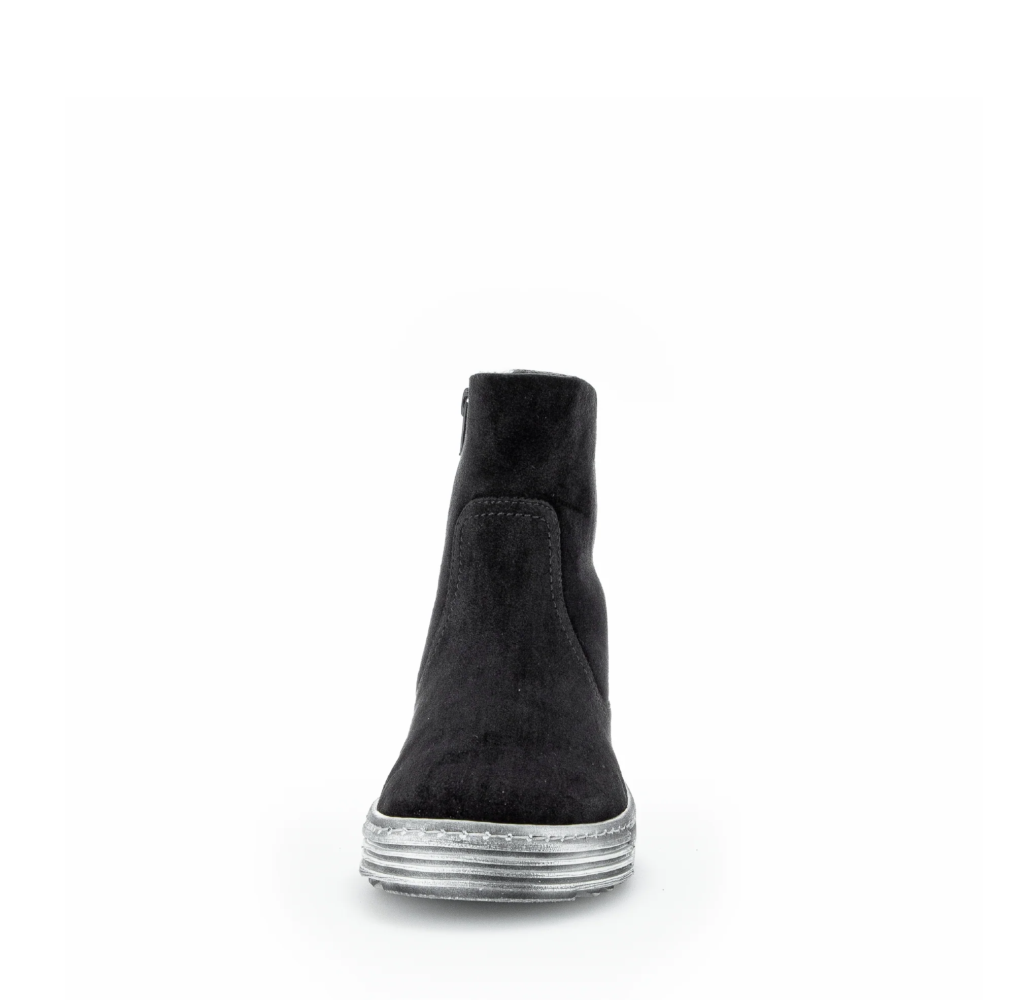 Bottines noires en cuir velours - Image 4