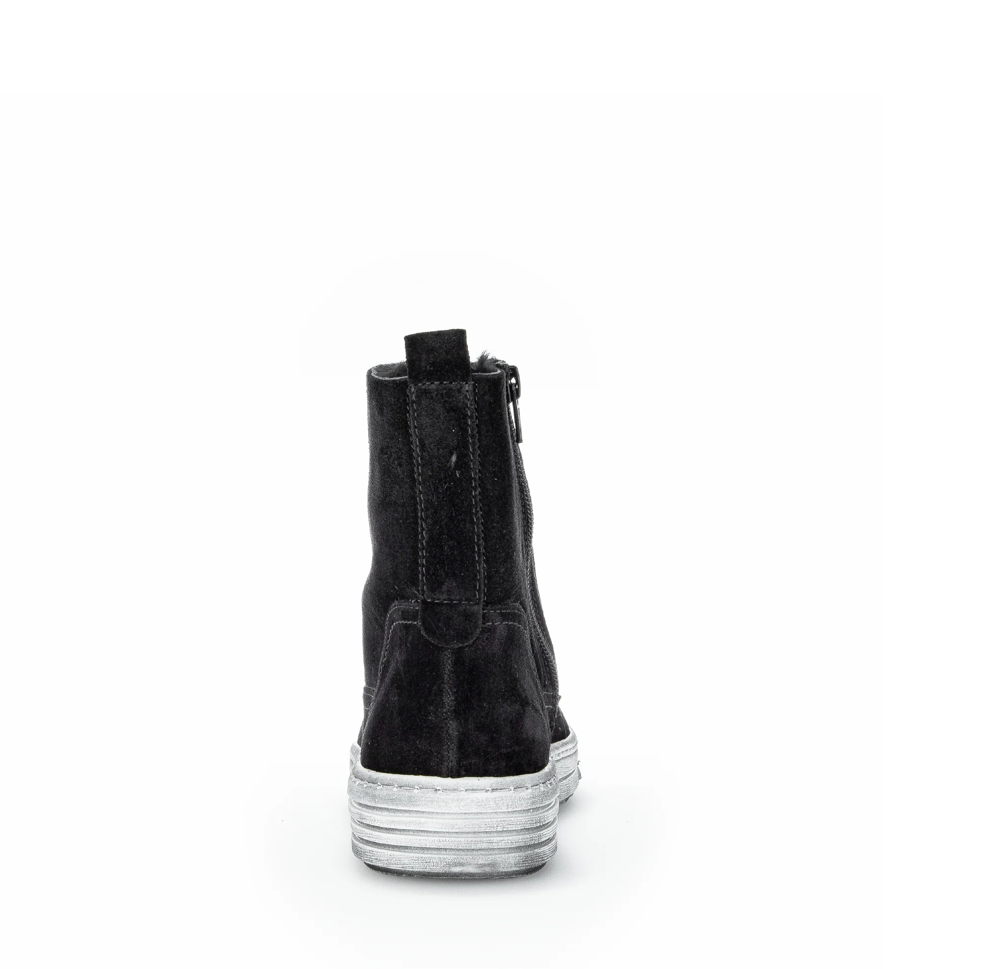Bottines noires en cuir velours - Image 5