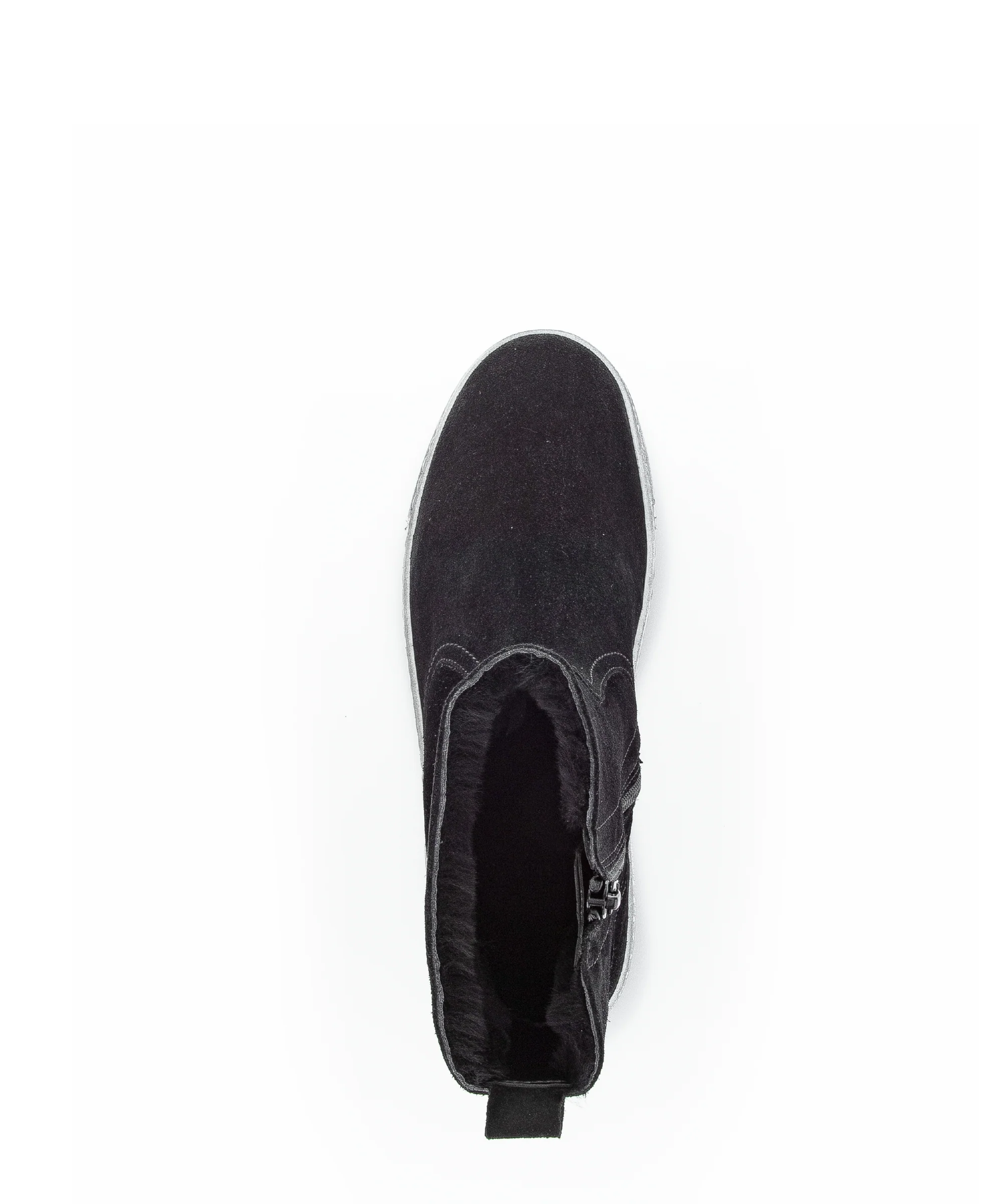 Bottines noires en cuir velours - Image 6
