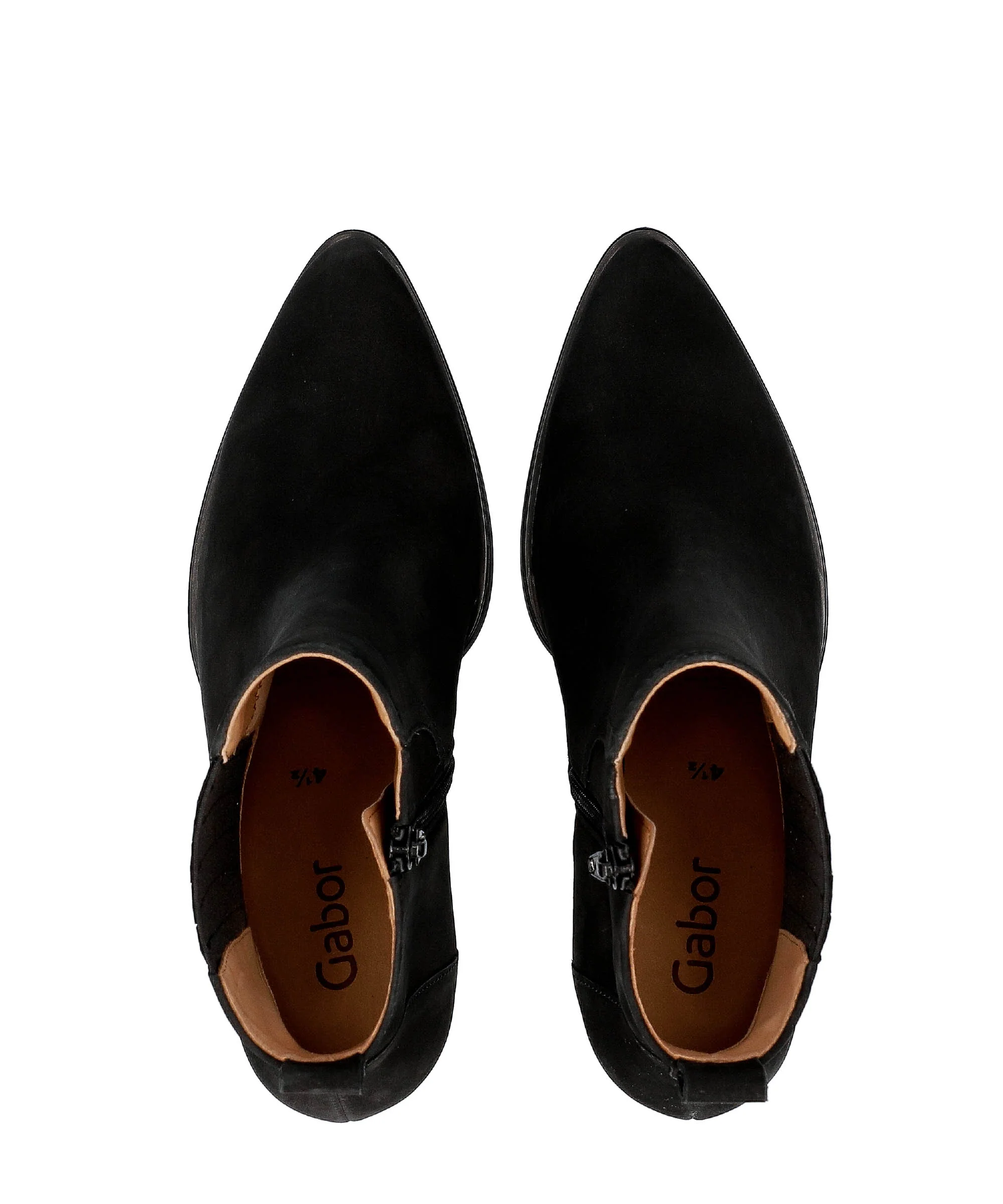 Bottines noires en nubuck - Image 3
