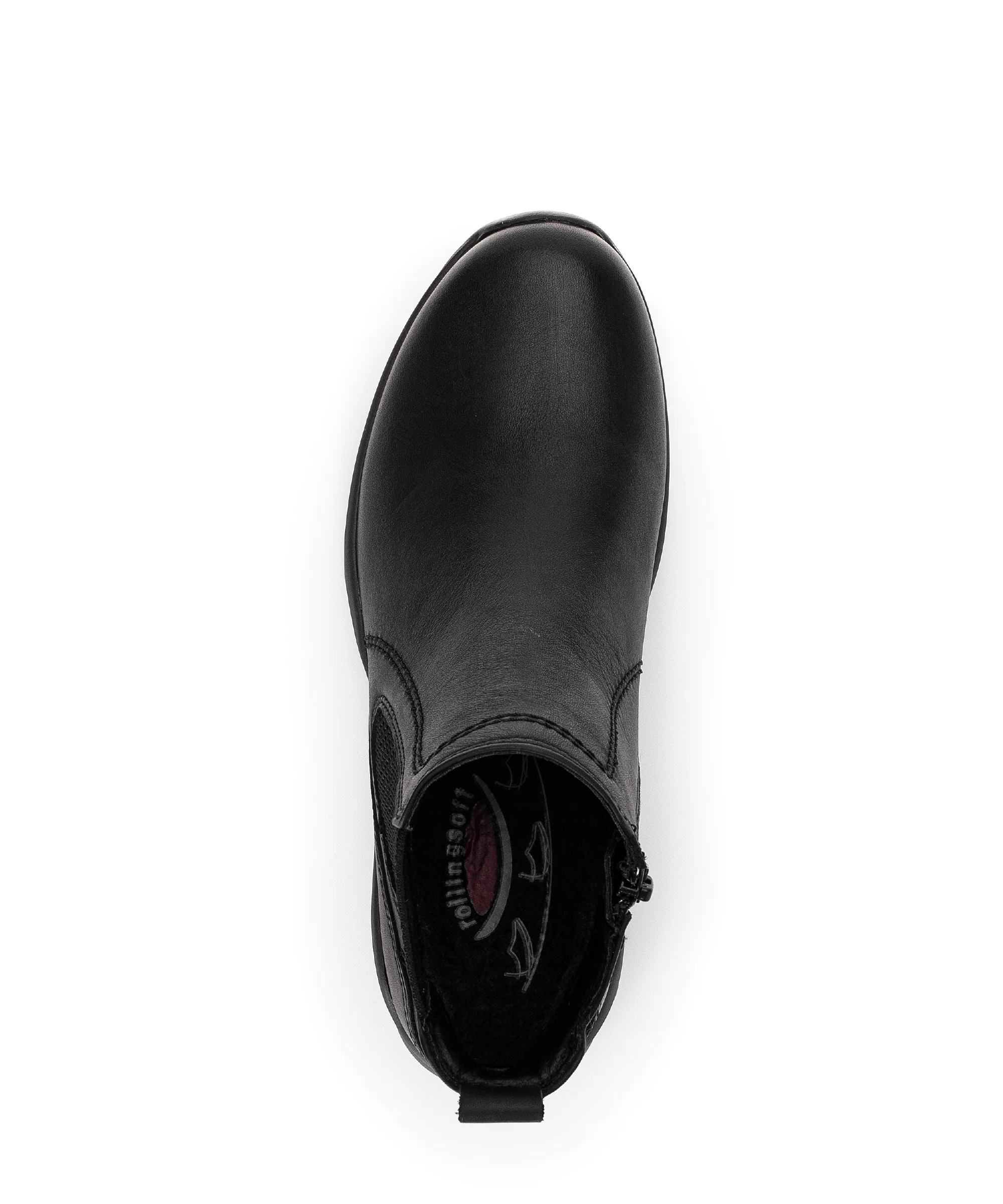 Bottines noirs en cuir lisse - Image 3