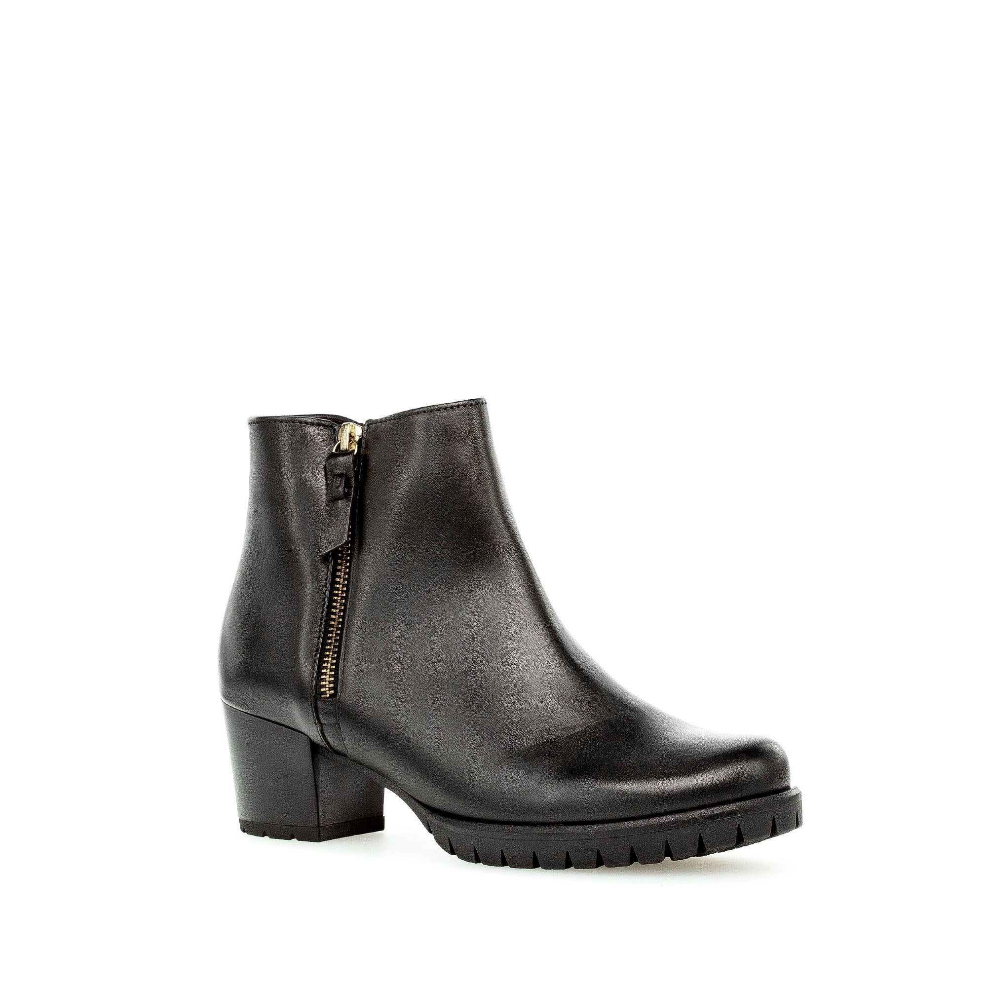Bottines noirs en cuir lisse - Image 3