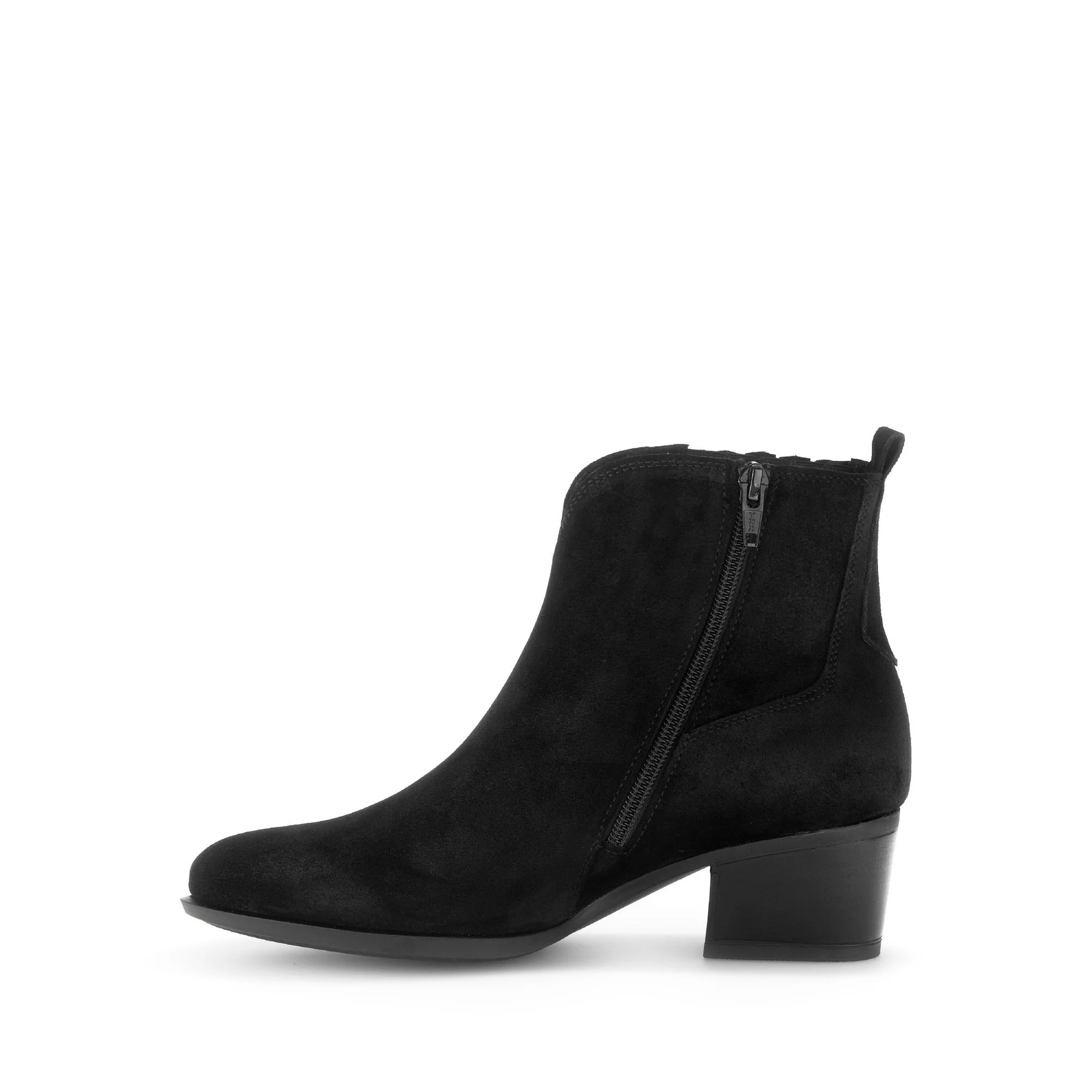 Bottines noirs en cuir velours - Image 2