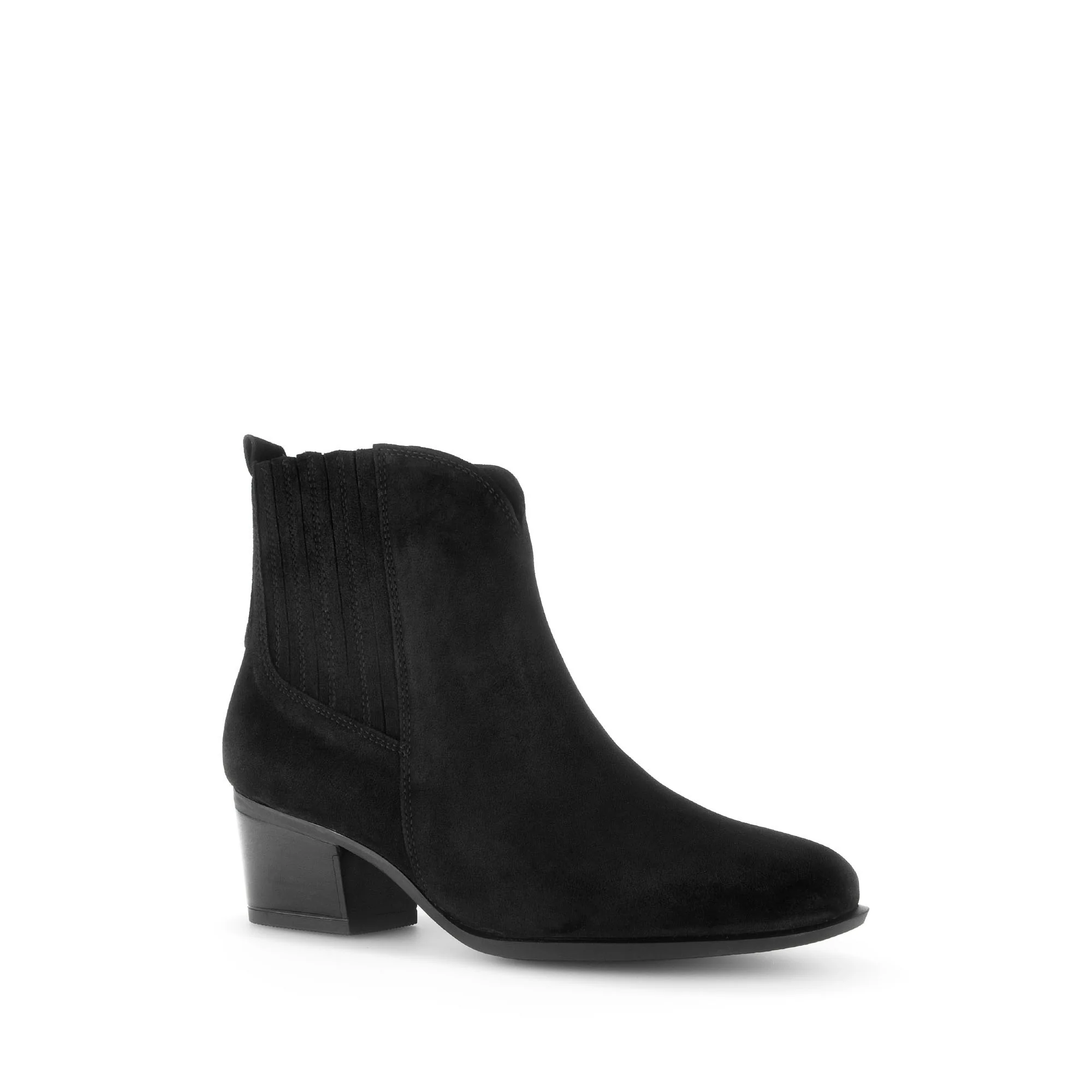 Bottines noirs en cuir velours - Image 3