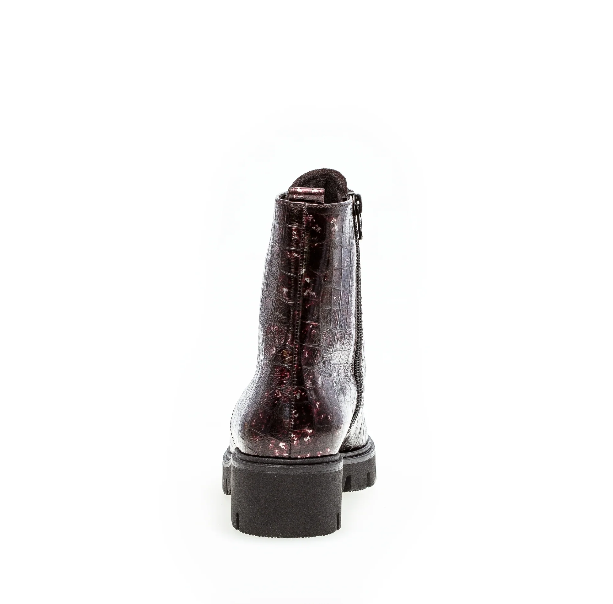 Bottines rouges en cuir - Image 4