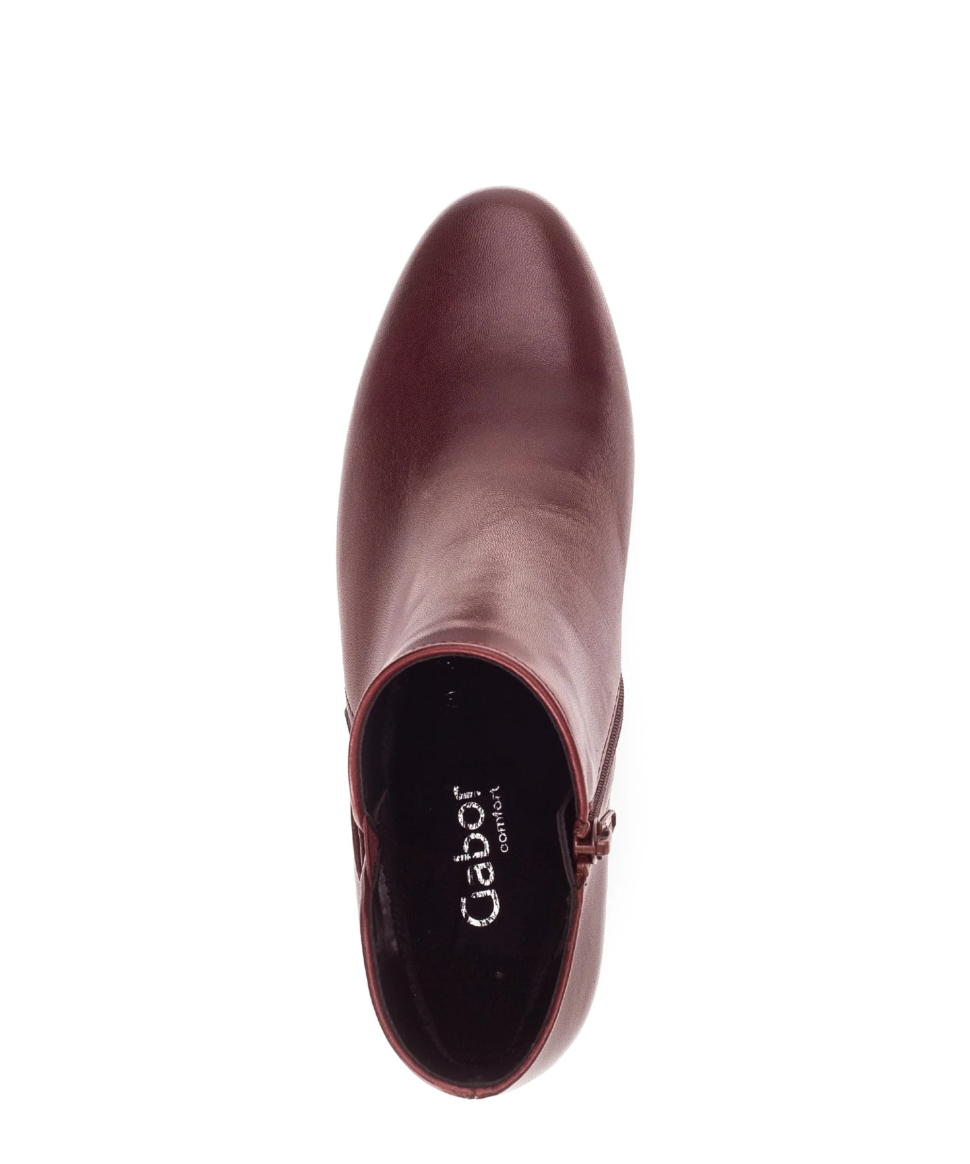 Bottines bordeaux en cuir lisse - Image 3