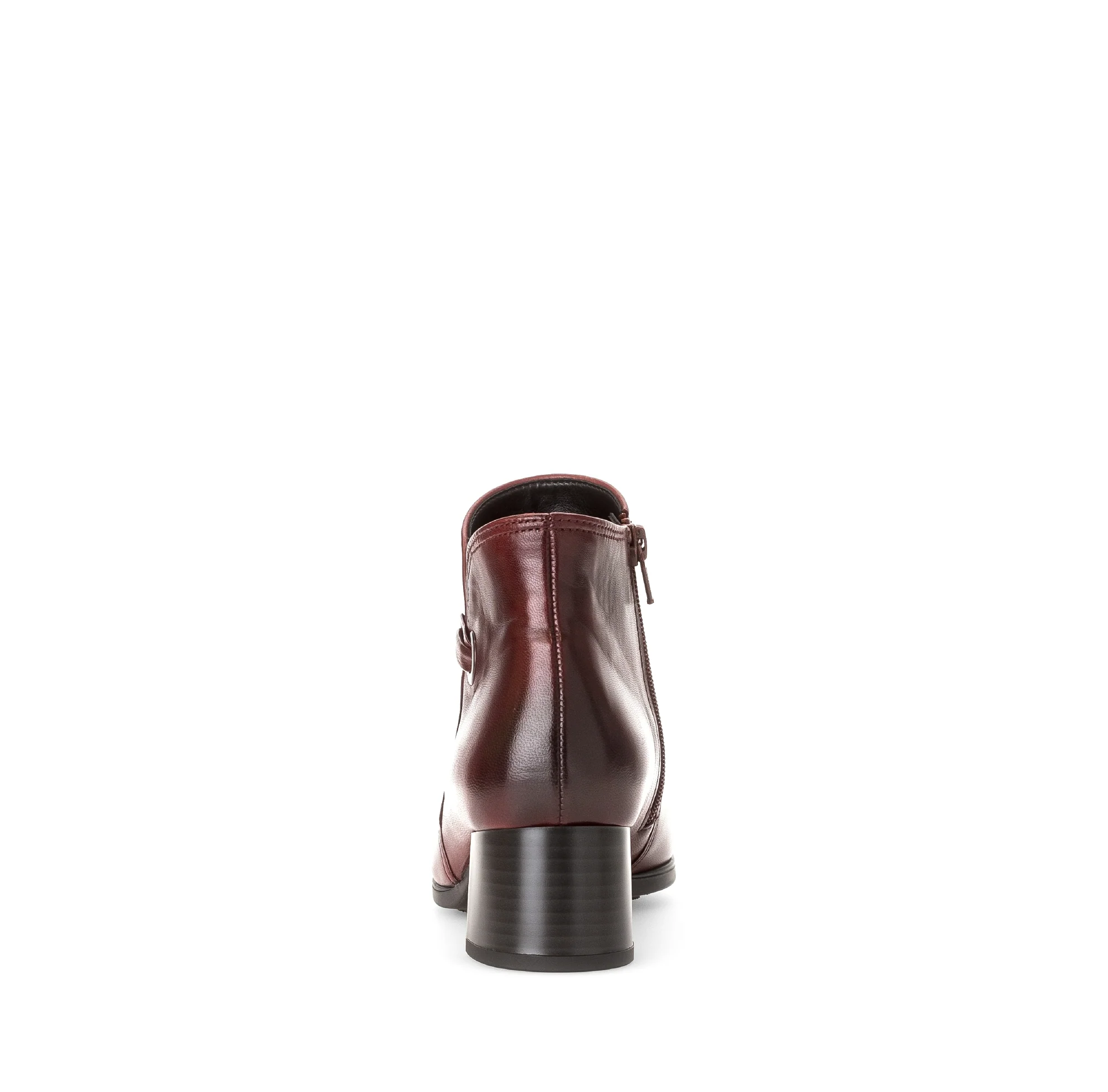 Bottines rouges en cuir lisse - Image 3