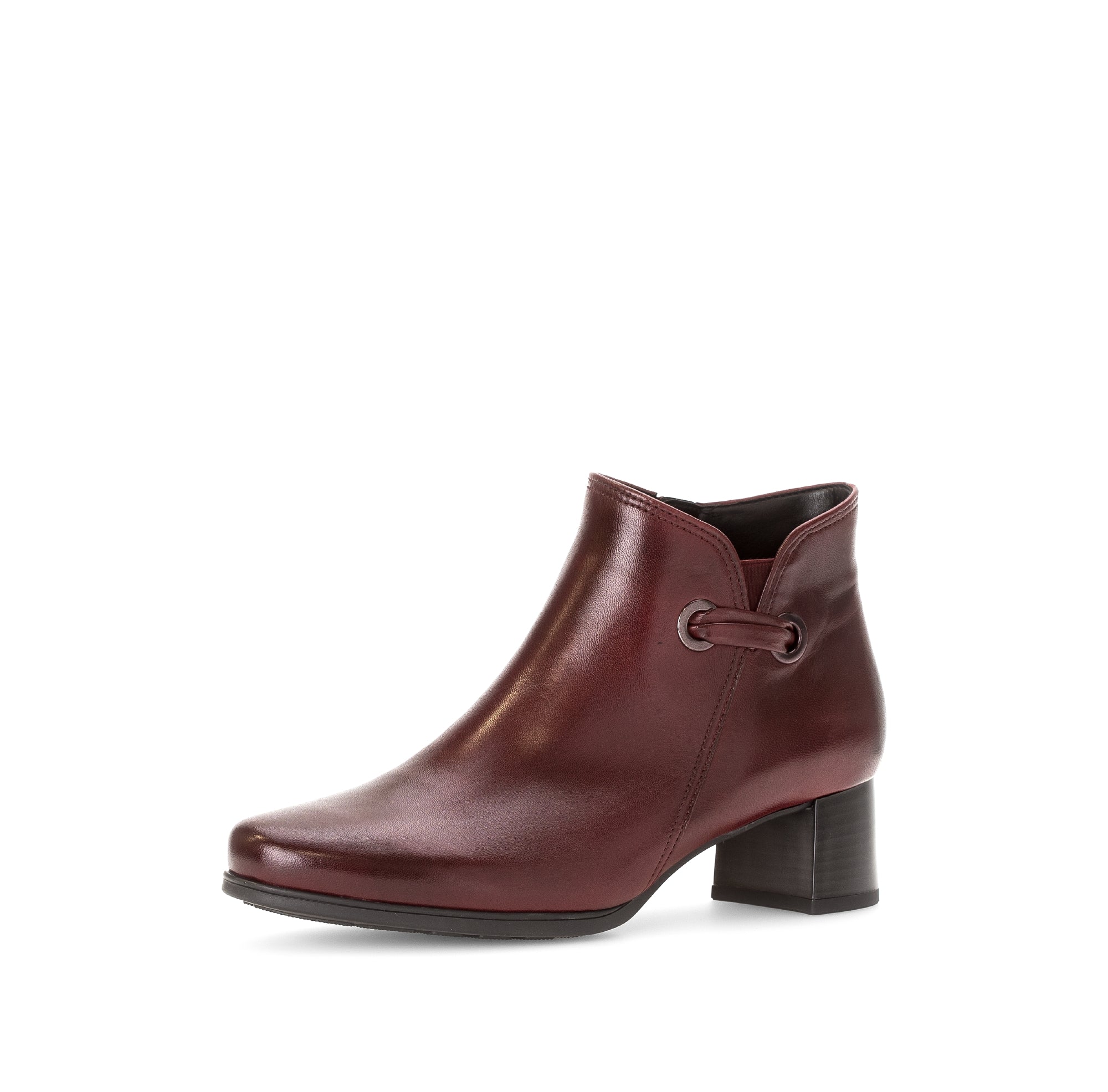 Bottines rouges en cuir lisse - Image 6