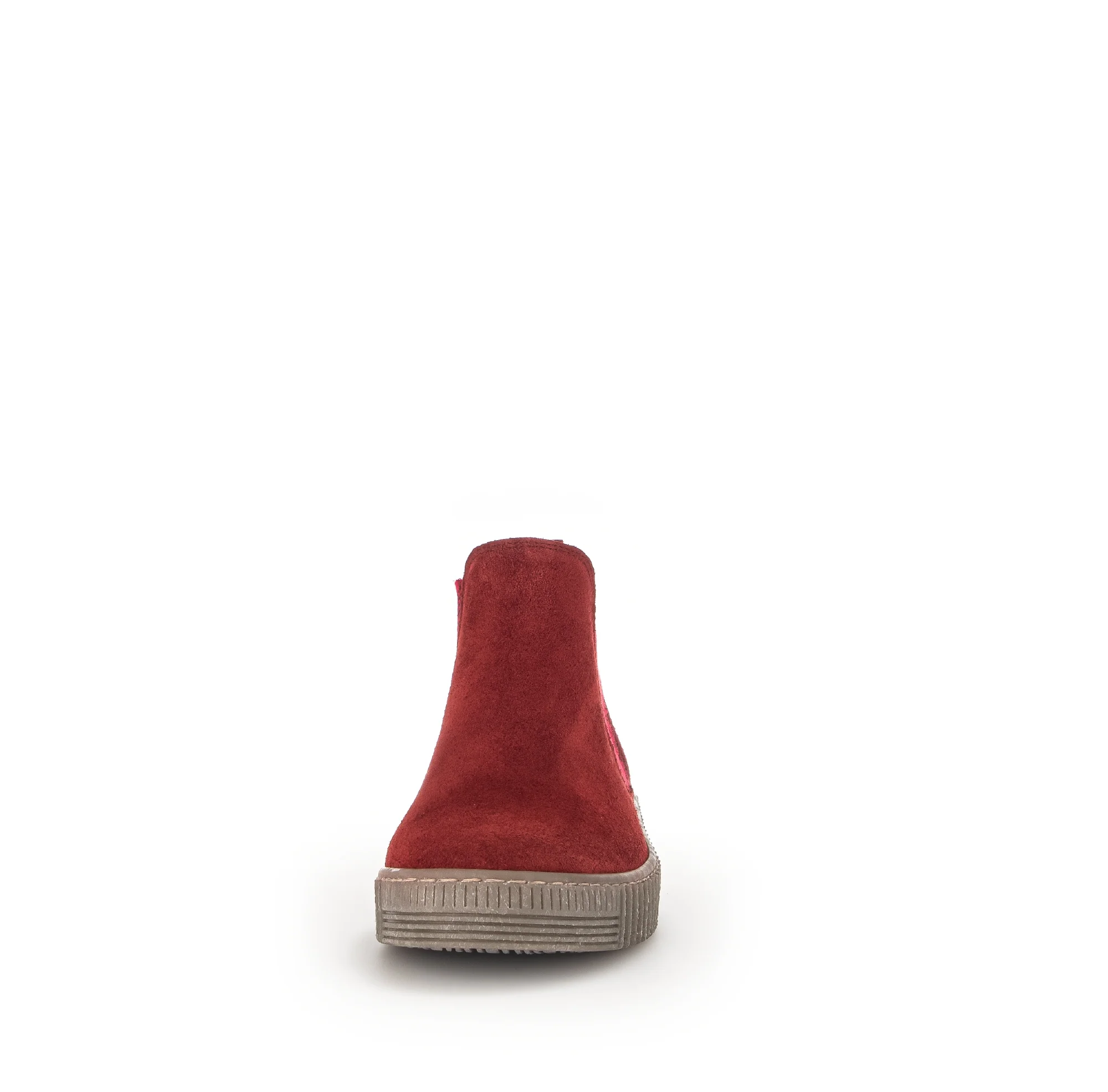 Bottines rouges en velours - Image 4