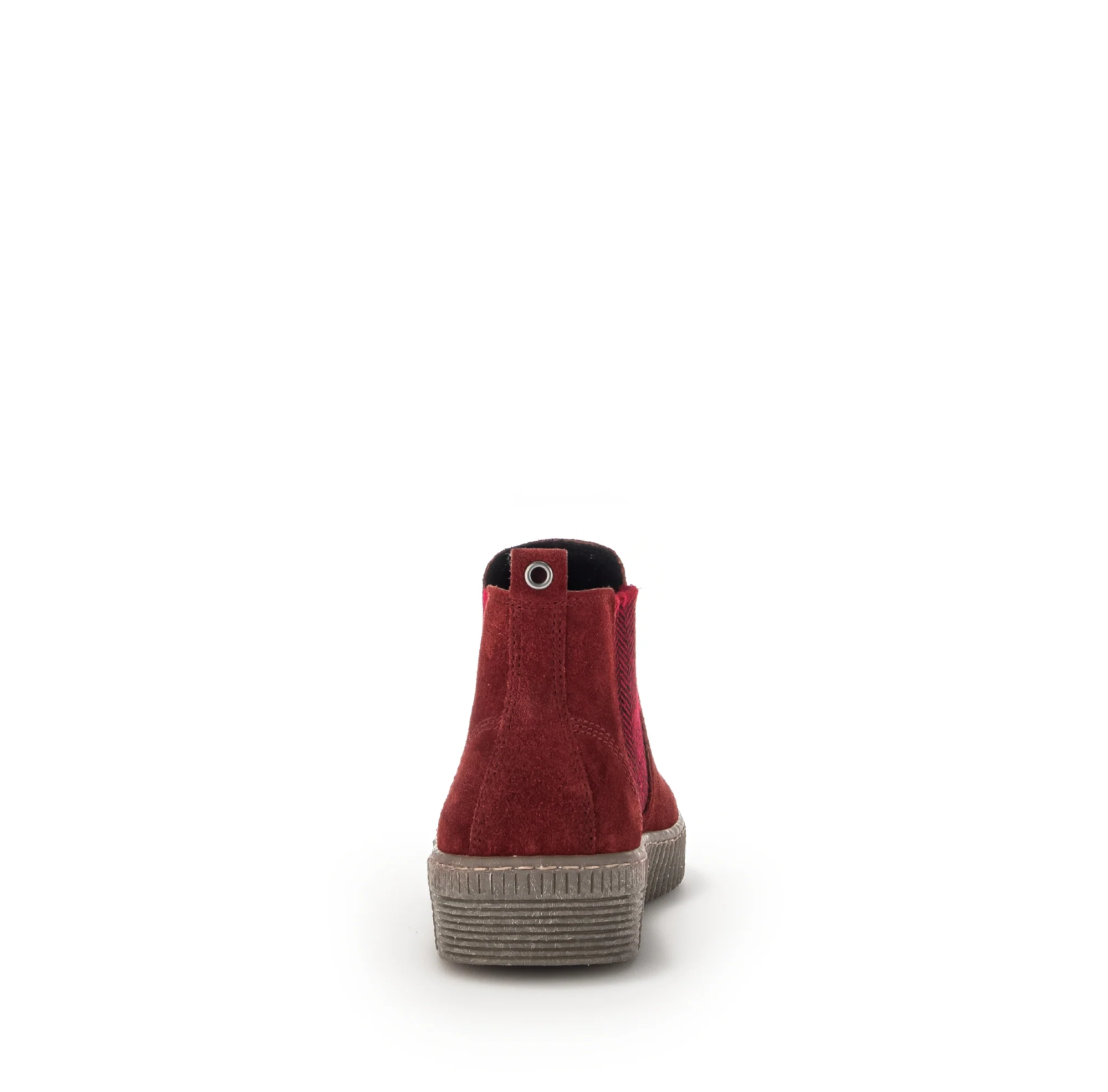 Bottines rouges en velours - Image 5