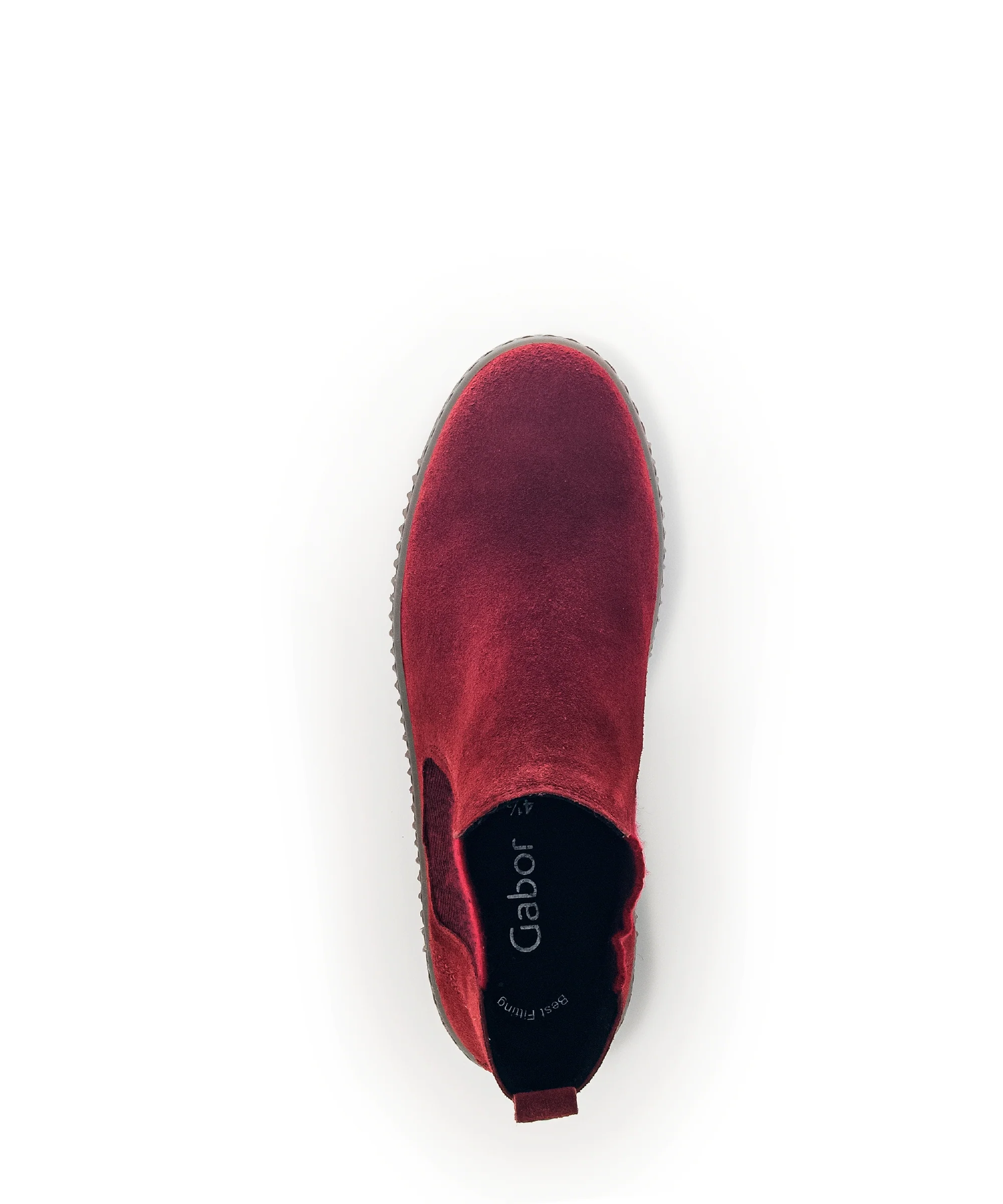 Bottines rouges en velours - Image 6