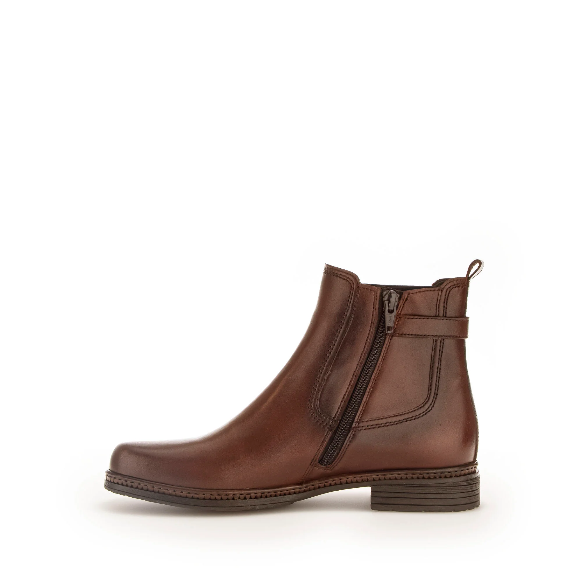 Bottines sattel en cuir lisse - Image 2