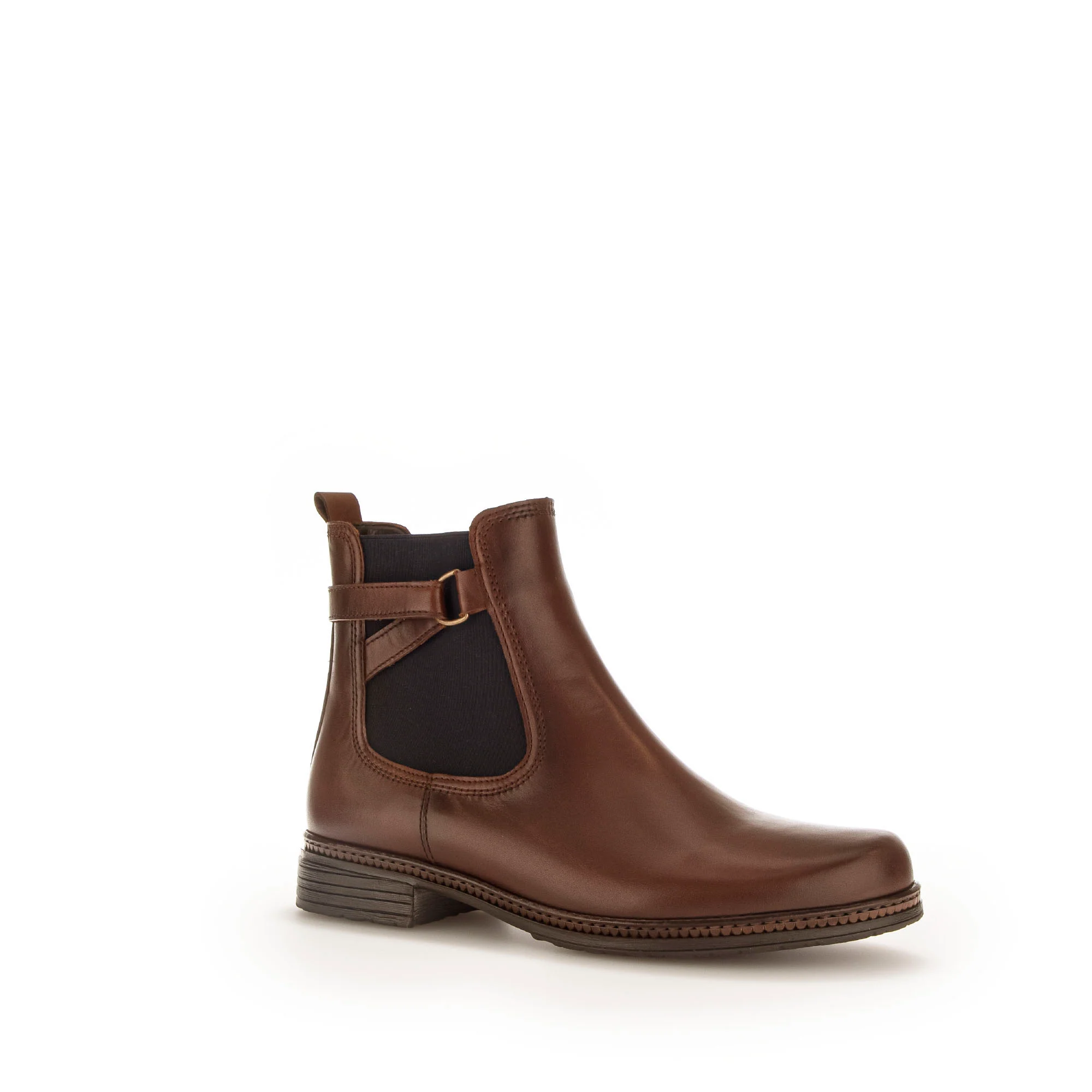 Bottines sattel en cuir lisse - Image 3