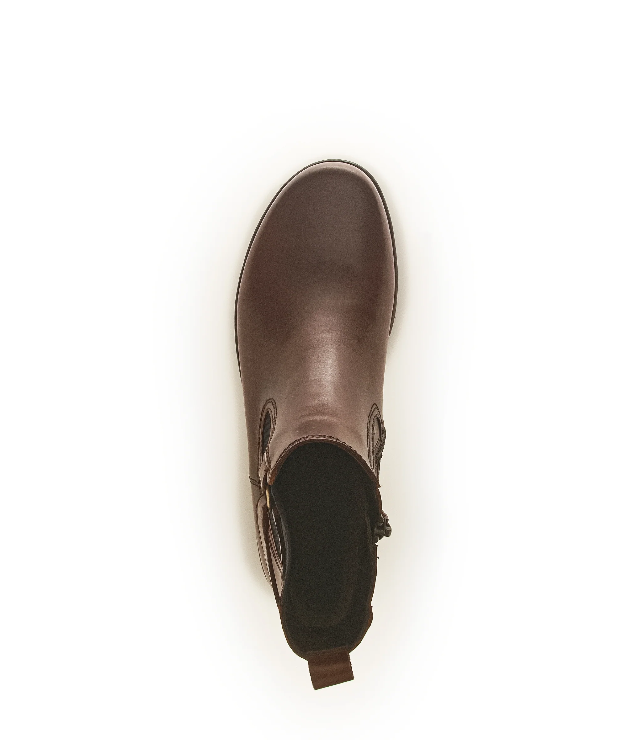 Bottines sattel en cuir lisse - Image 6
