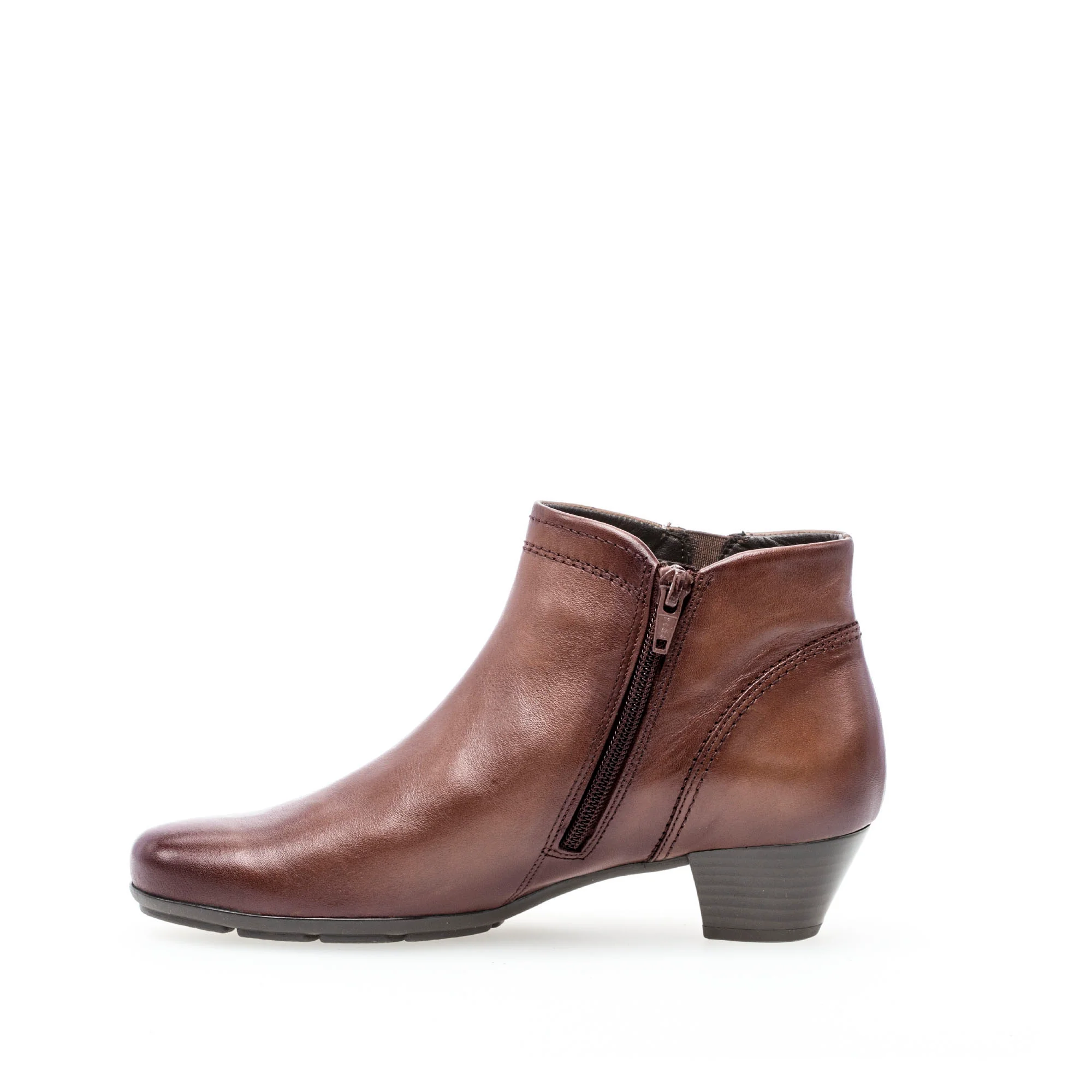 Bottines sattel en cuir lisse - Image 2
