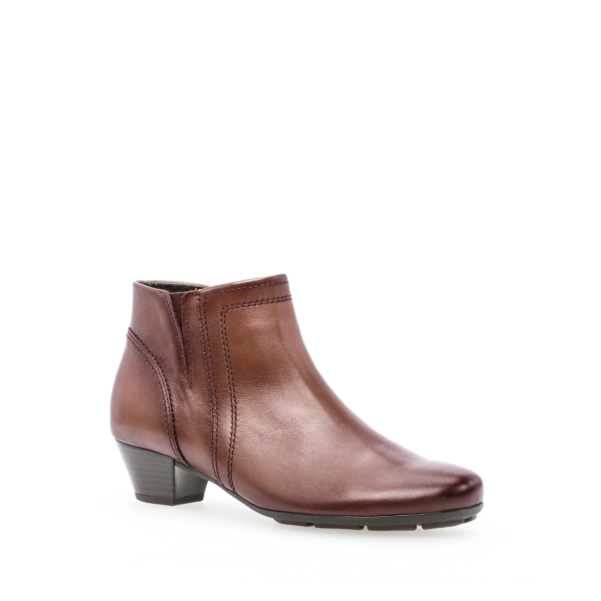 Bottines sattel en cuir lisse - Image 3