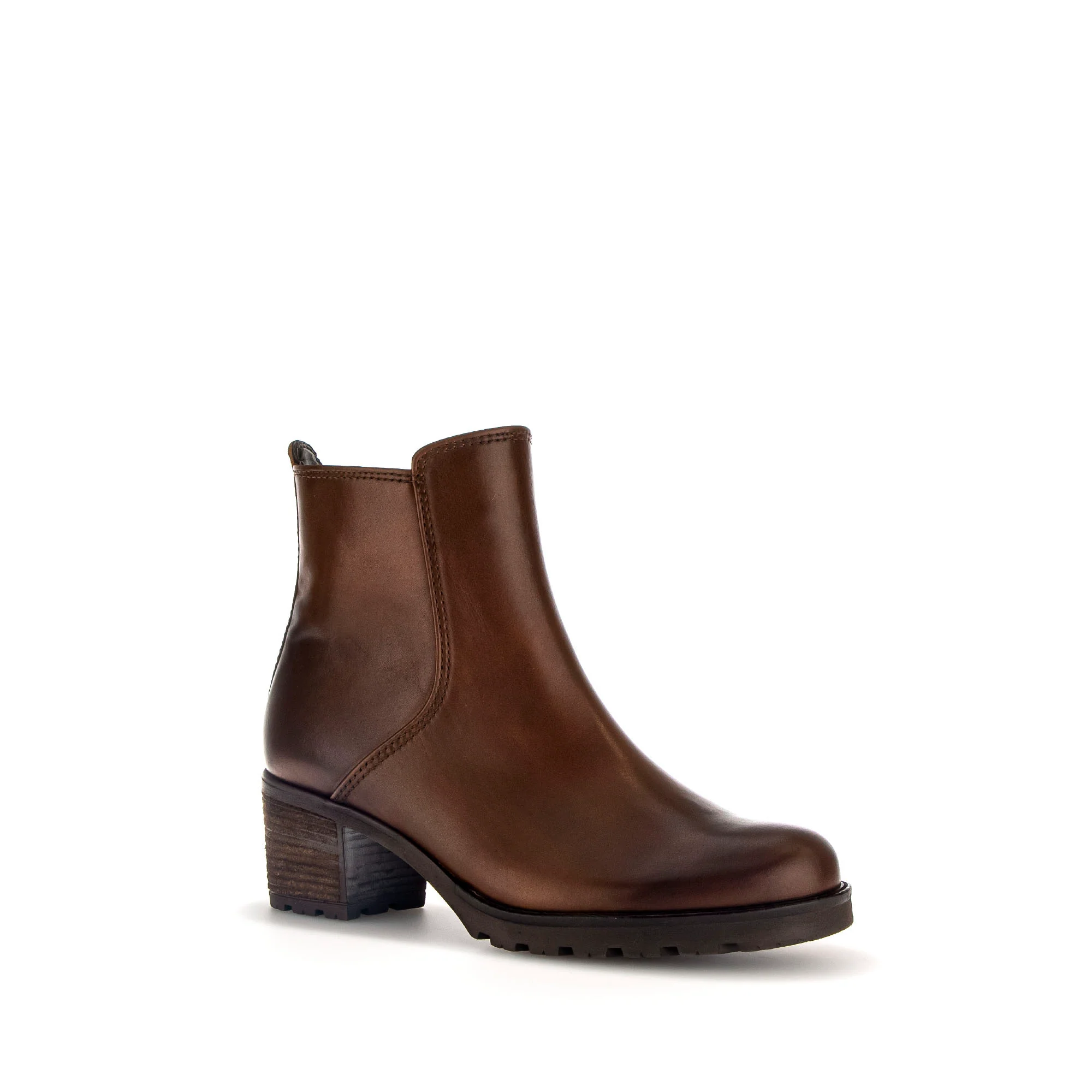 Bottines sattel en cuir lisse - Image 3