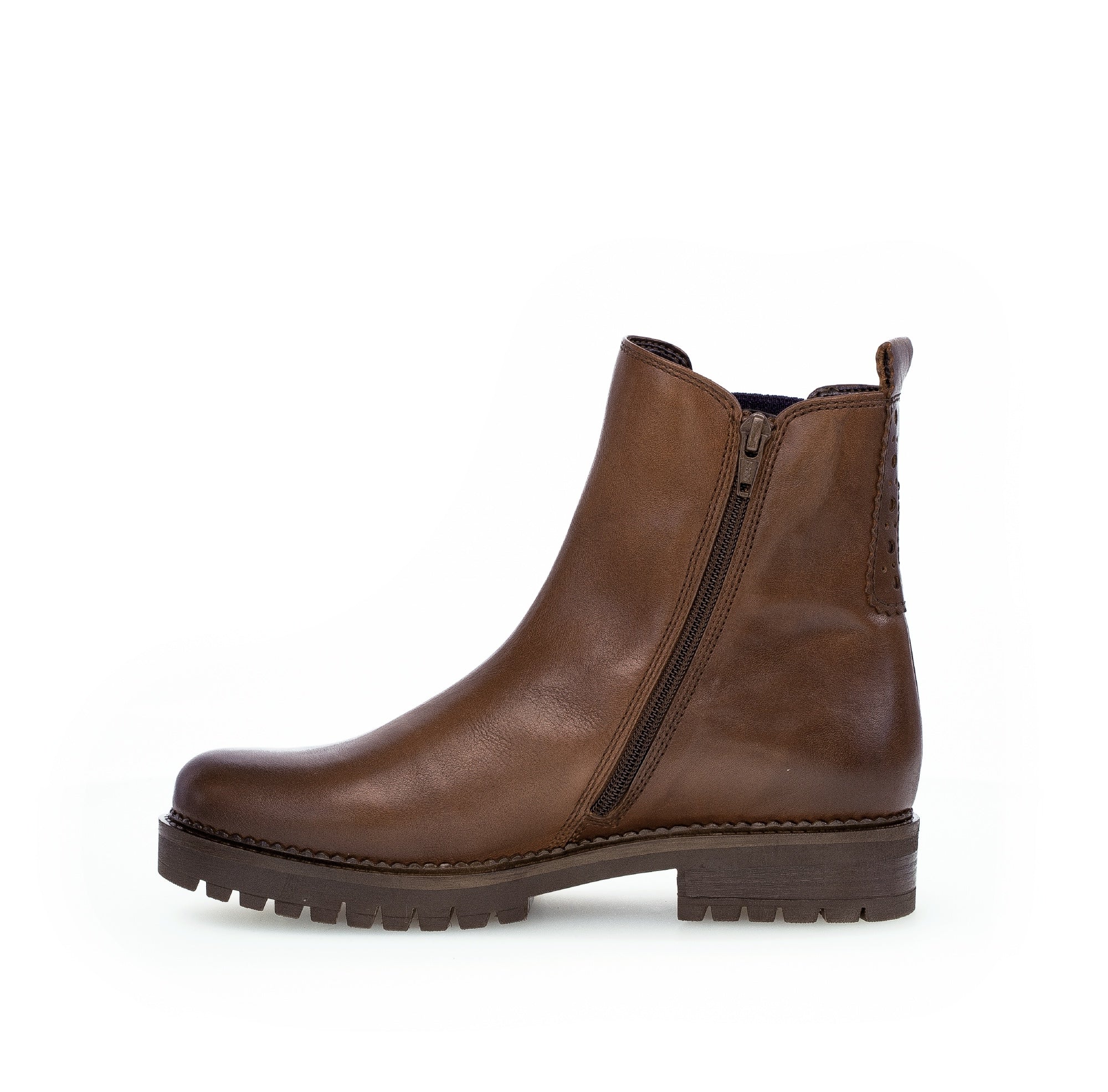 Bottines sattels en cuir lisse - Image 2