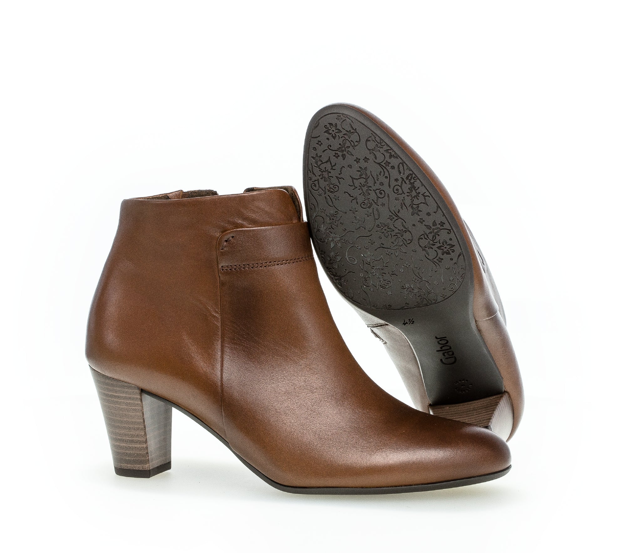 Bottines sattels en cuir lisse - Image 8