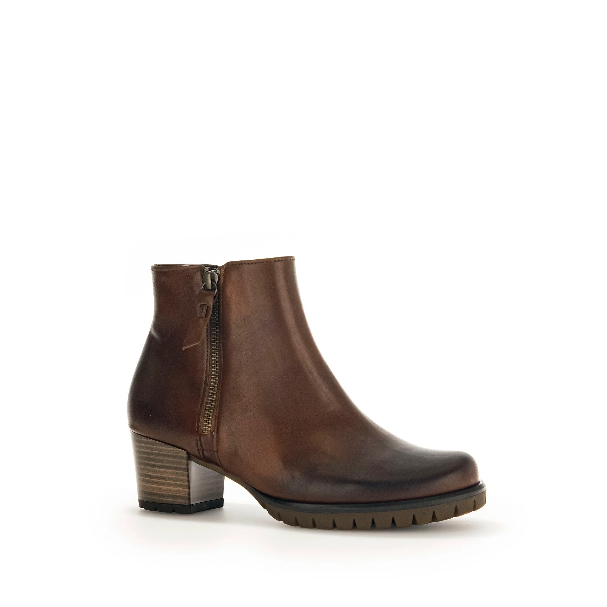 Bottines sattels en cuir lisse - Image 3