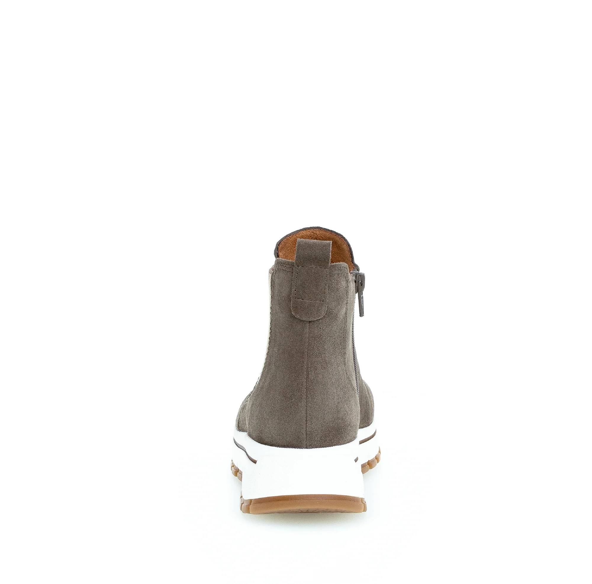 Bottines taupe en suède - Image 5