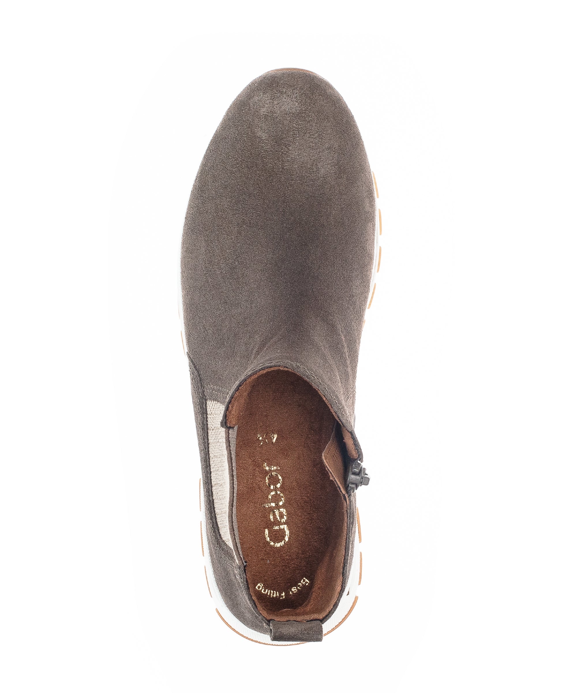 Bottines taupe en suède - Image 6