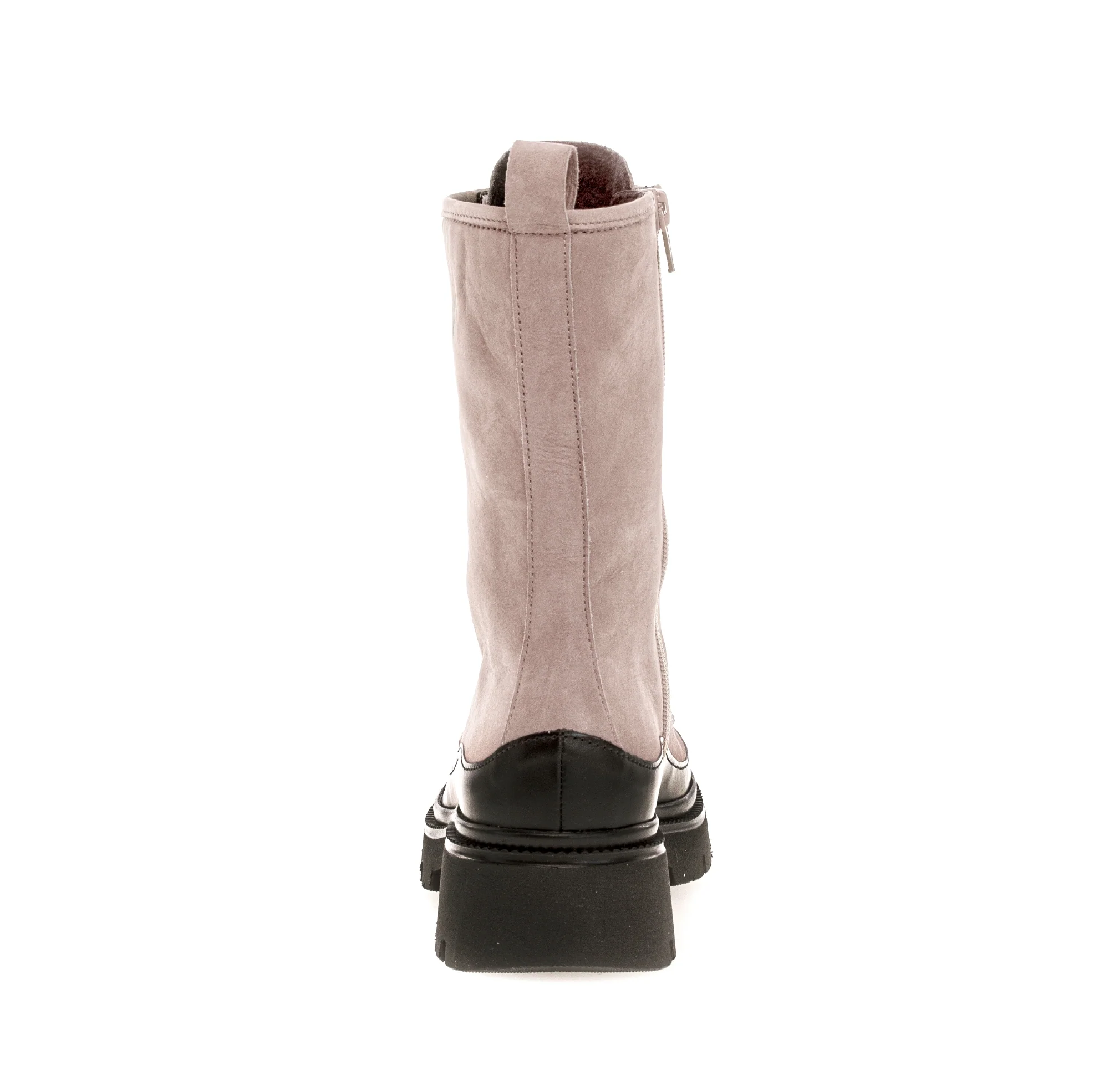 Bottines taupe en suède - Image 3