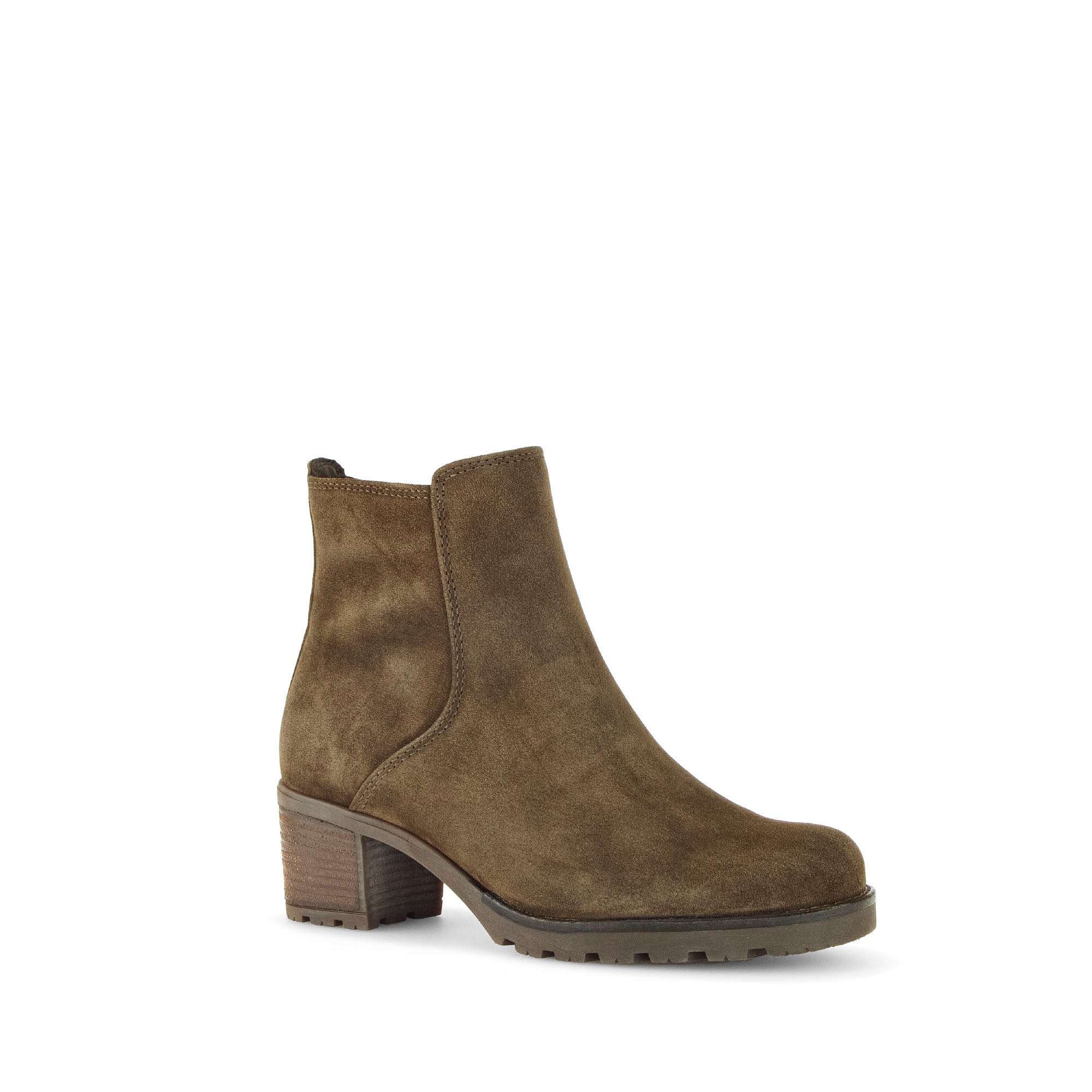 Bottines vertes en cuir velours - Image 3