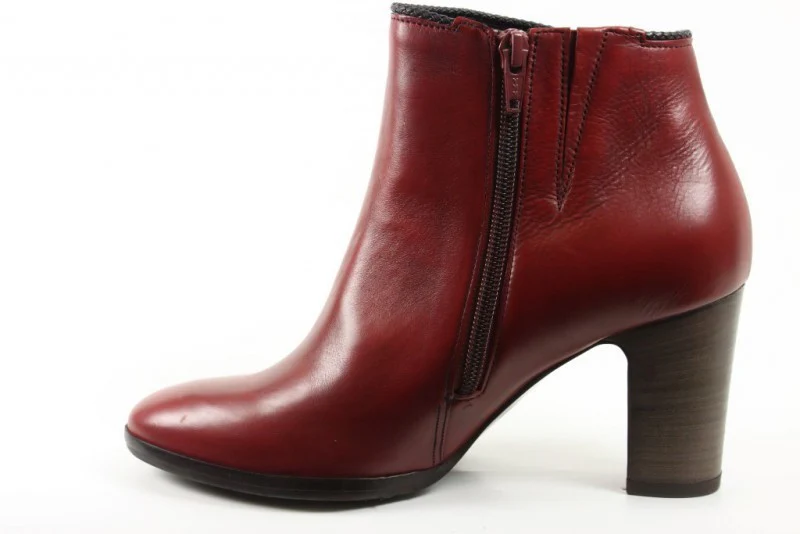 Bottines ville rouges en cuir - Image 2