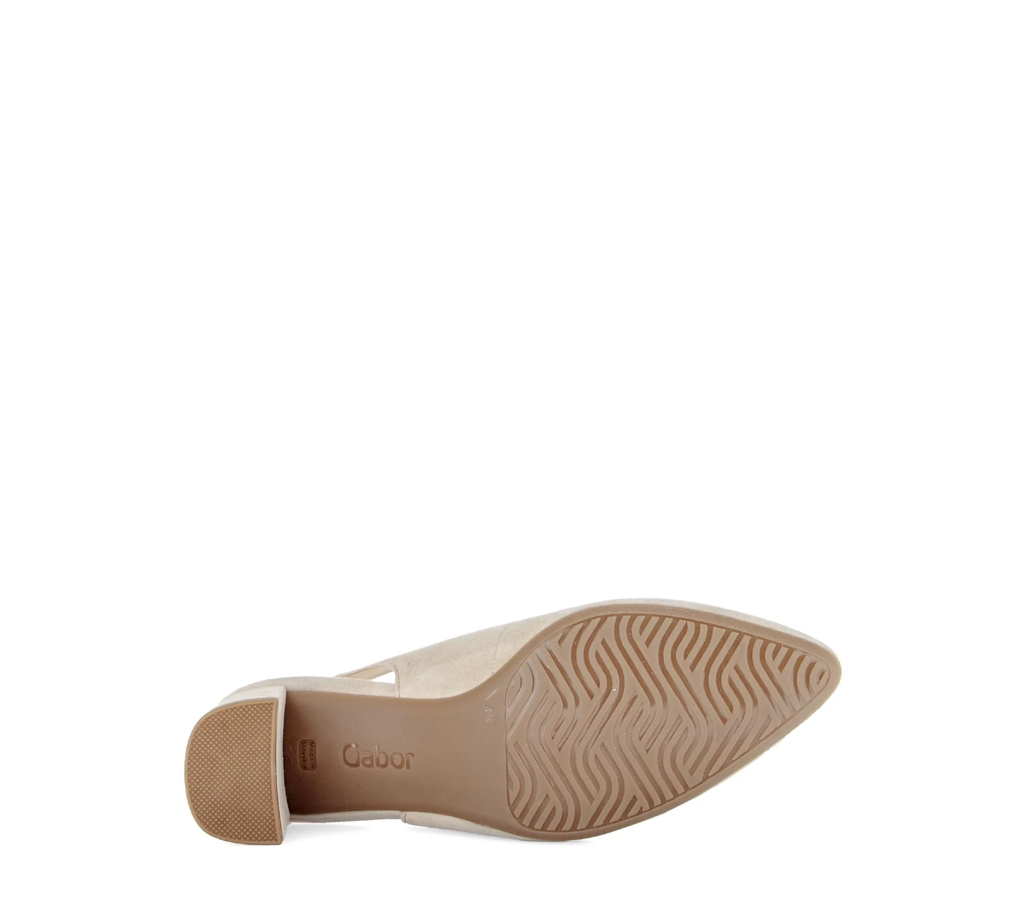 Escarpins brides arrière beiges en nubuck - Image 7