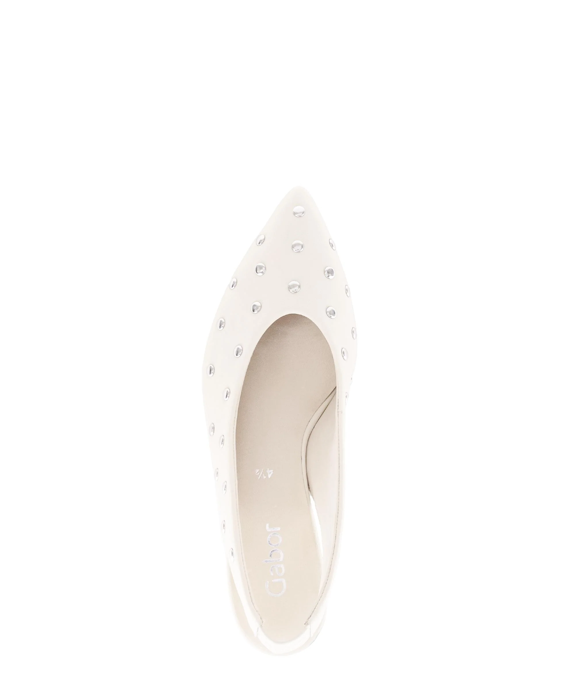 Brides arrière crème en cuir - Image 3